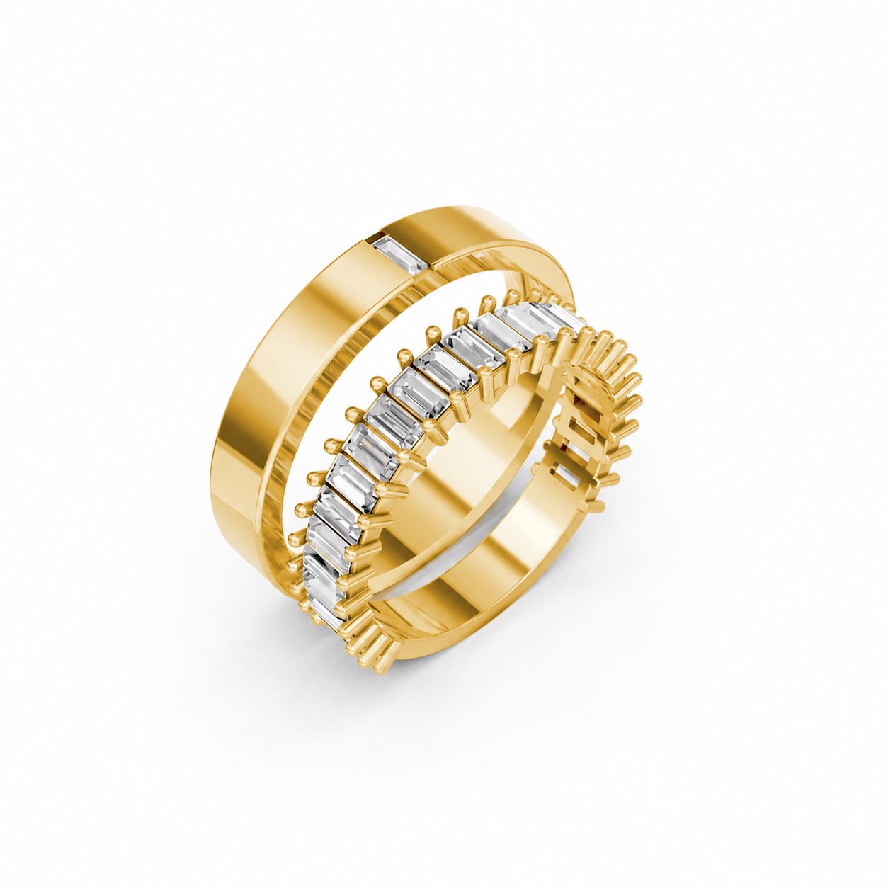 NHẪN CƯỚI A211 Vàng Gold thiết kế tinh tế, sang trọng