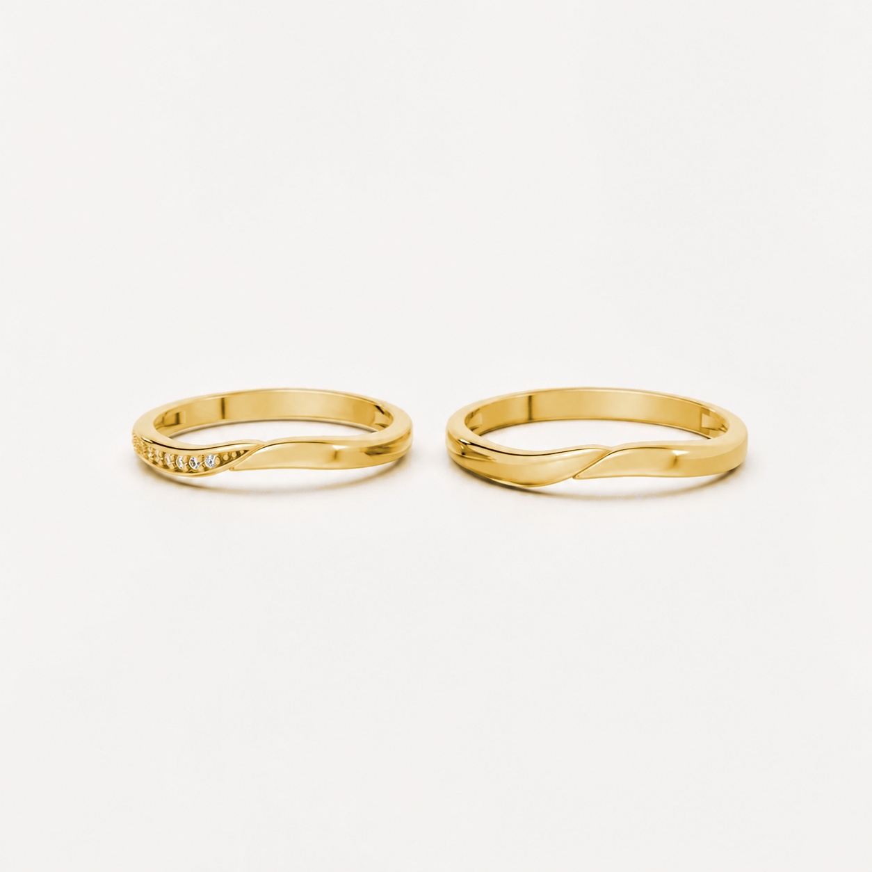 NHẪN CƯỚI A217 Vàng Gold vàng 10K/14K/18K/607 cao cấp, thanh lịch