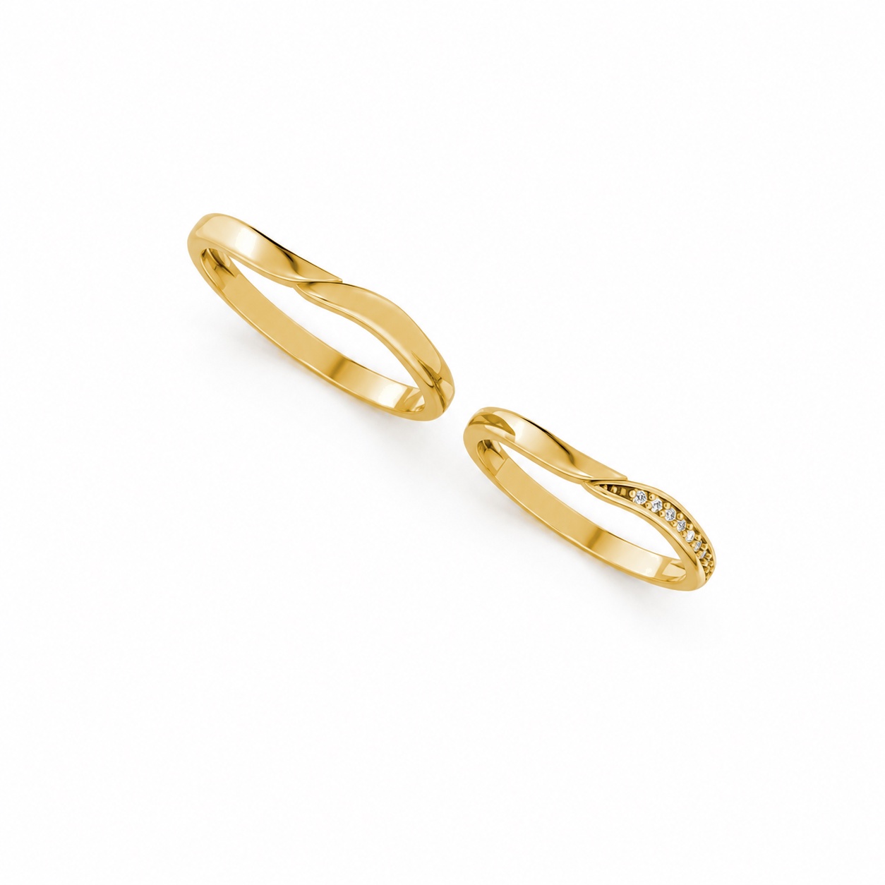 NHẪN CƯỚI A217 Vàng Gold thiết kế tinh xảo, độc đáo