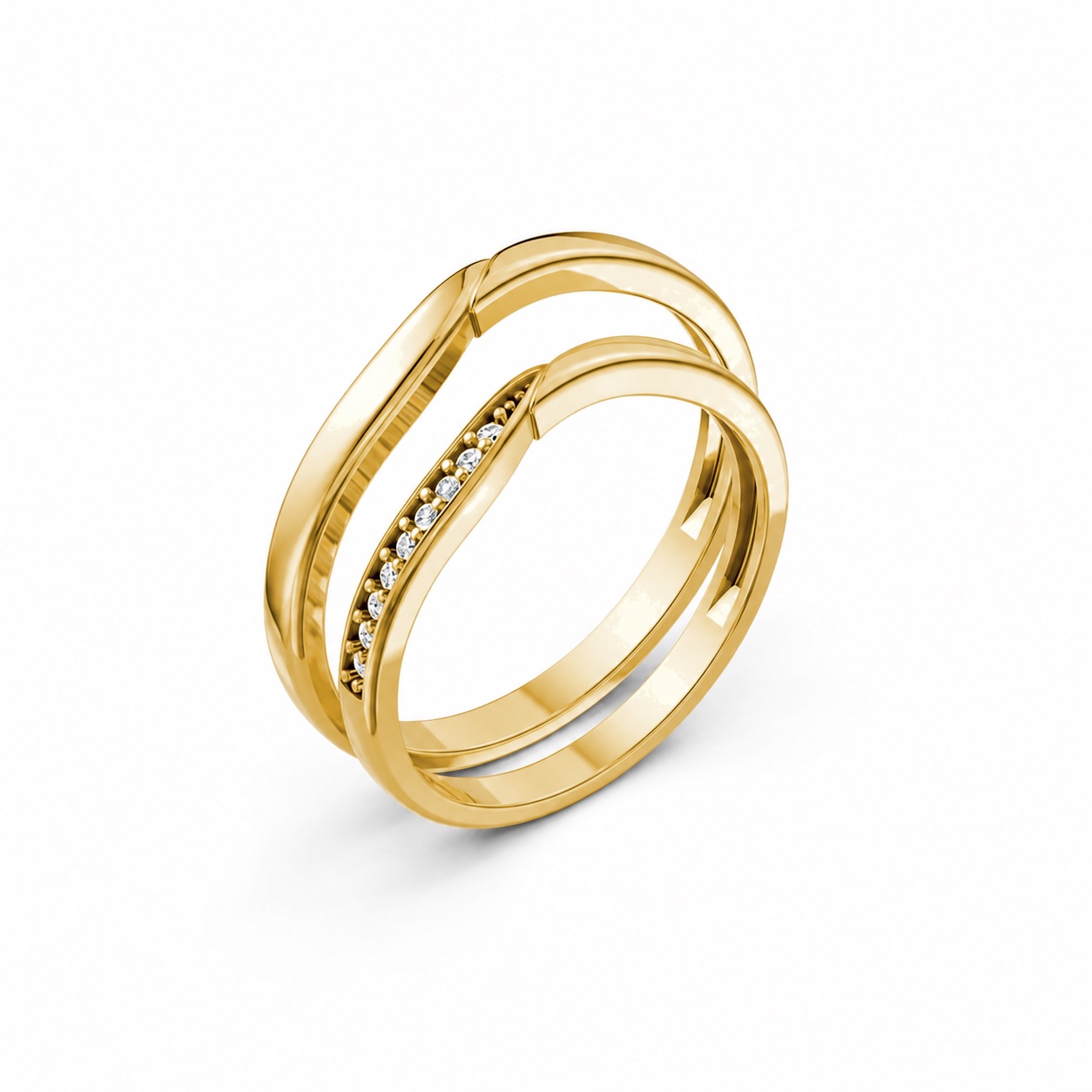 NHẪN CƯỚI A217 Vàng Gold thiết kế tinh tế, sang trọng