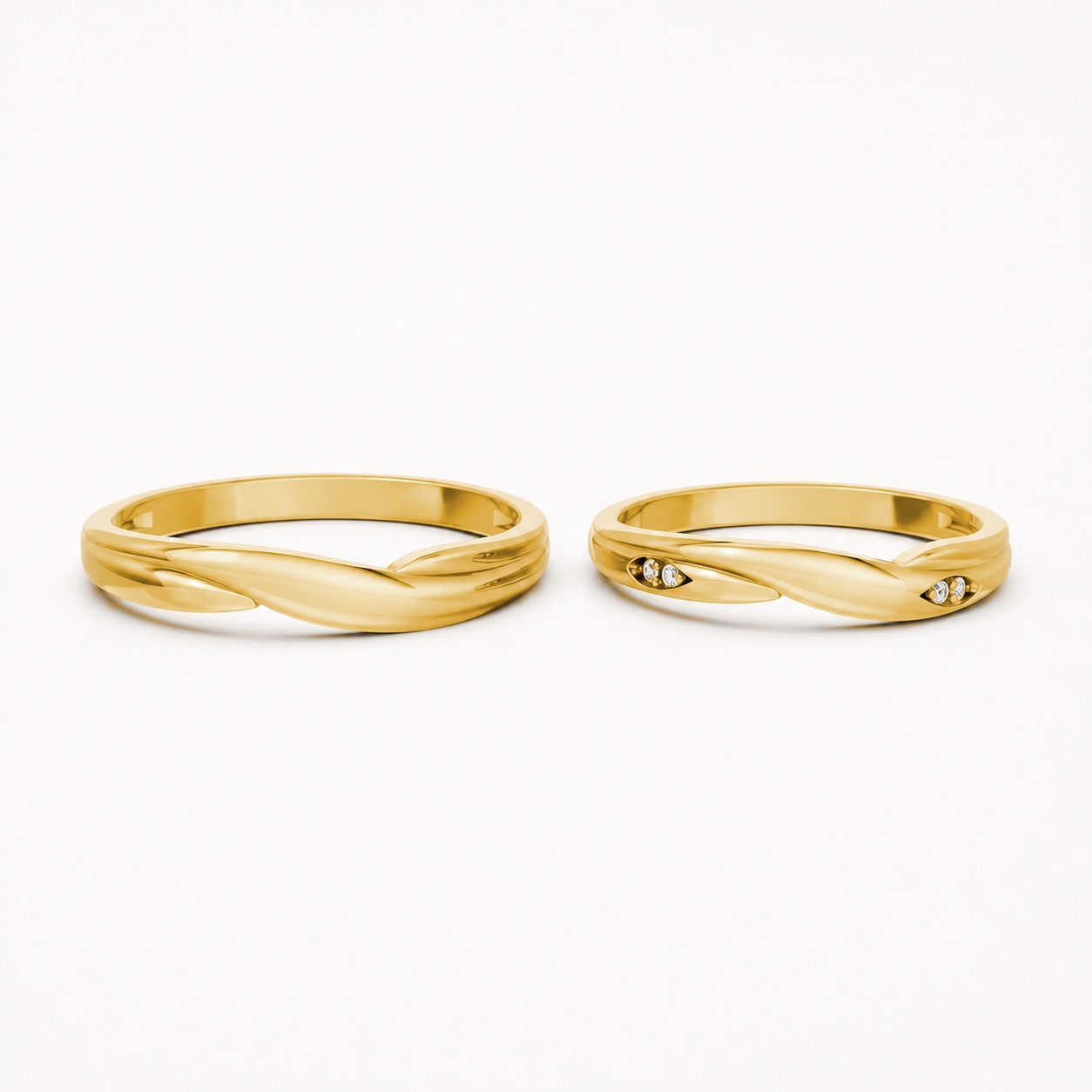 Nhẫn cưới A219 màu Vàng Gold vàng 10K/14K/18K/607 cao cấp, thanh lịch