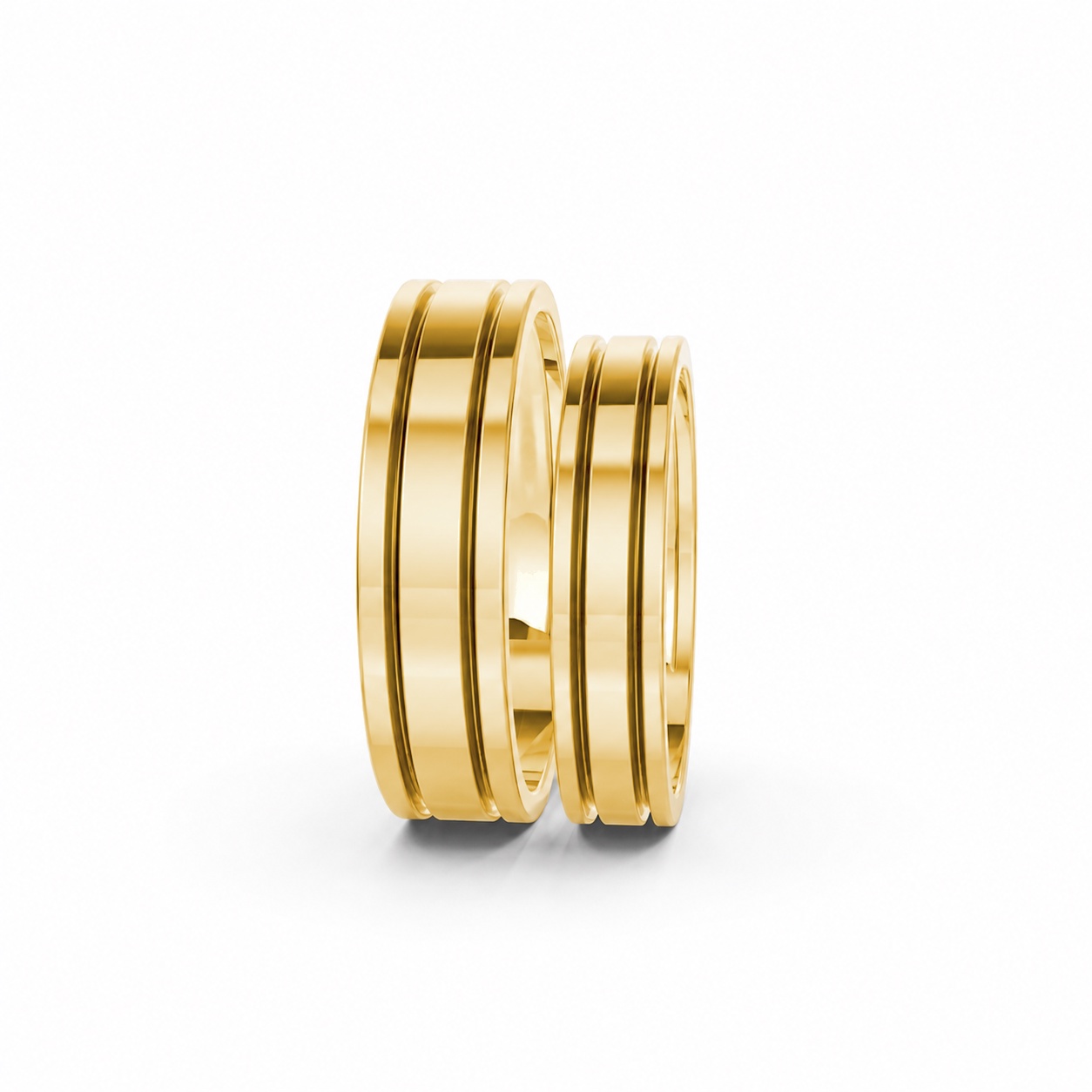 Nhẫn cưới A223 màu Vàng Gold thiết kế tinh xảo, độc đáo