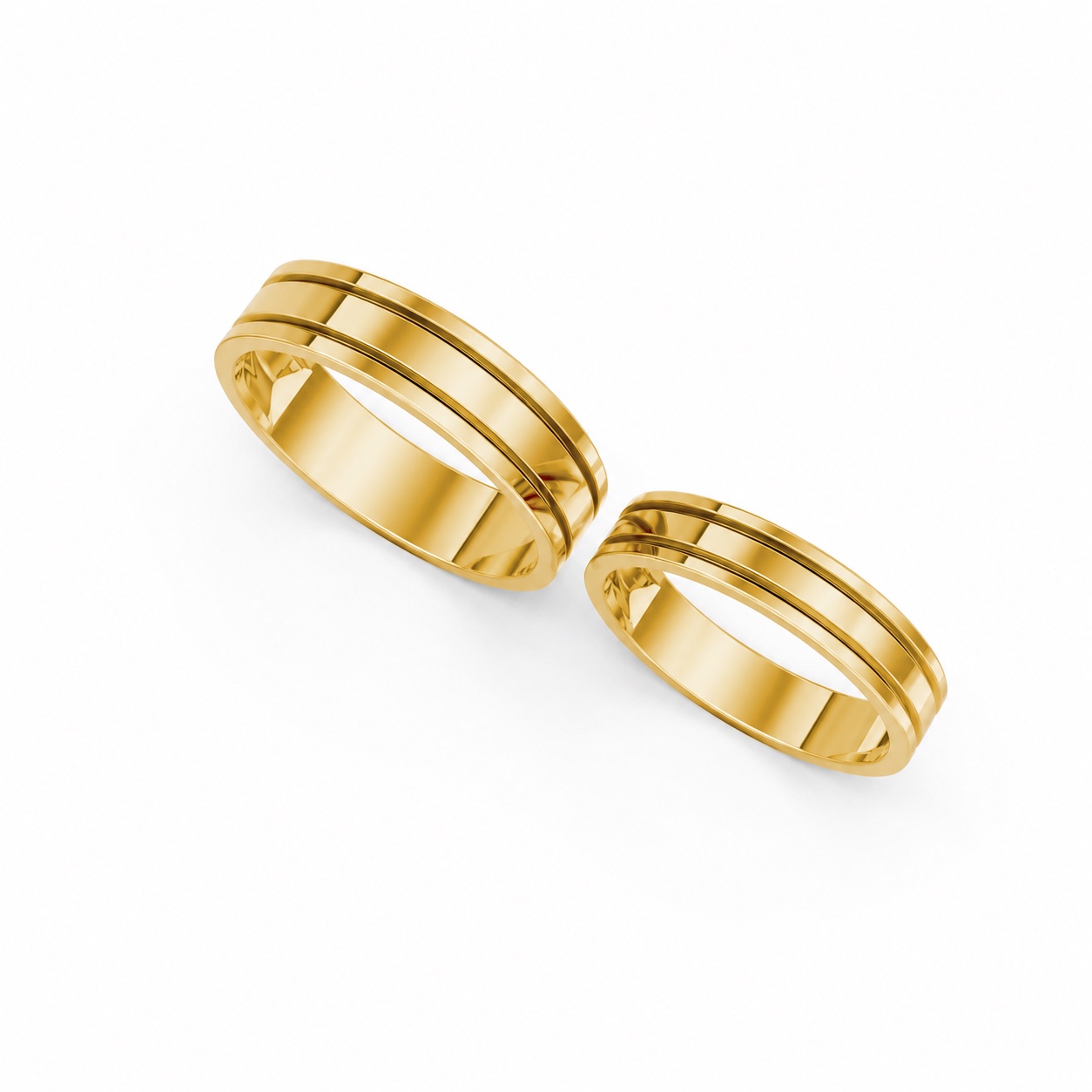Nhẫn cưới A223 màu Vàng Gold vàng 10K/14K/18K/607 cao cấp, thanh lịch