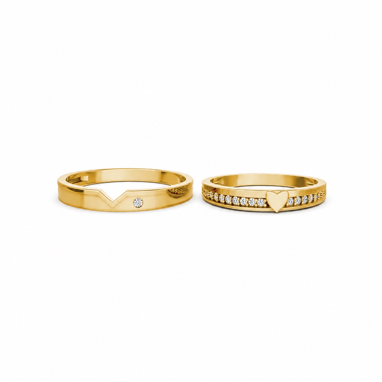 NHẪN CƯỚI A225 Vàng Gold vàng 10K/14K/18K/607 cao cấp, thanh lịch