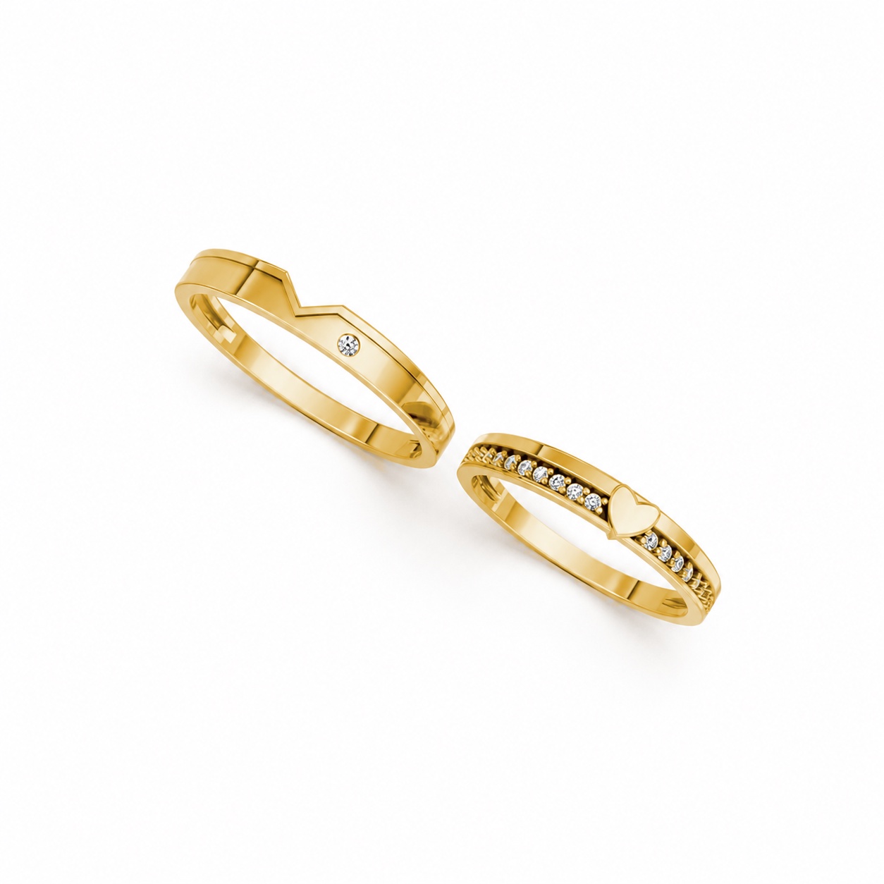 NHẪN CƯỚI A225 Vàng Gold thiết kế tinh xảo, độc đáo
