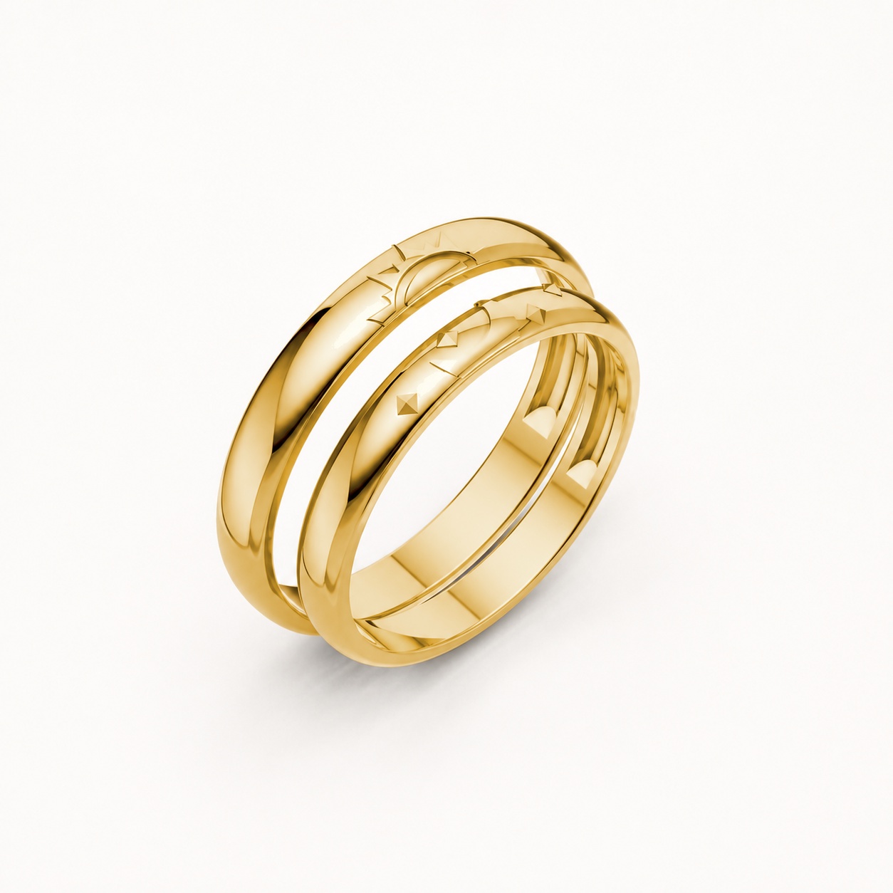 NHẪN CƯỚI A226 màu Vàng Gold thiết kế tinh tế, sang trọng