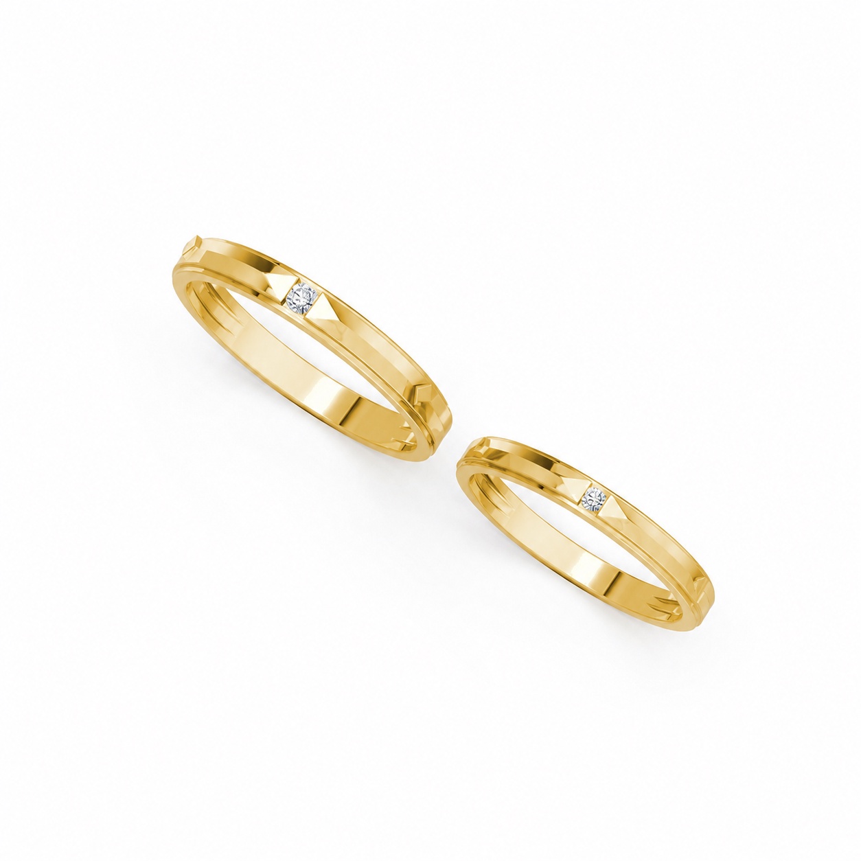 NHẪN CƯỚI A235 Vàng Gold thiết kế tinh xảo, độc đáo