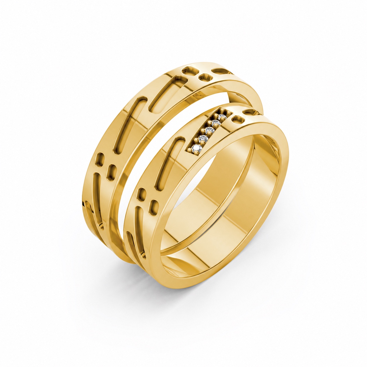 NHẪN CƯỚI A239 Vàng Gold thiết kế tinh tế, sang trọng
