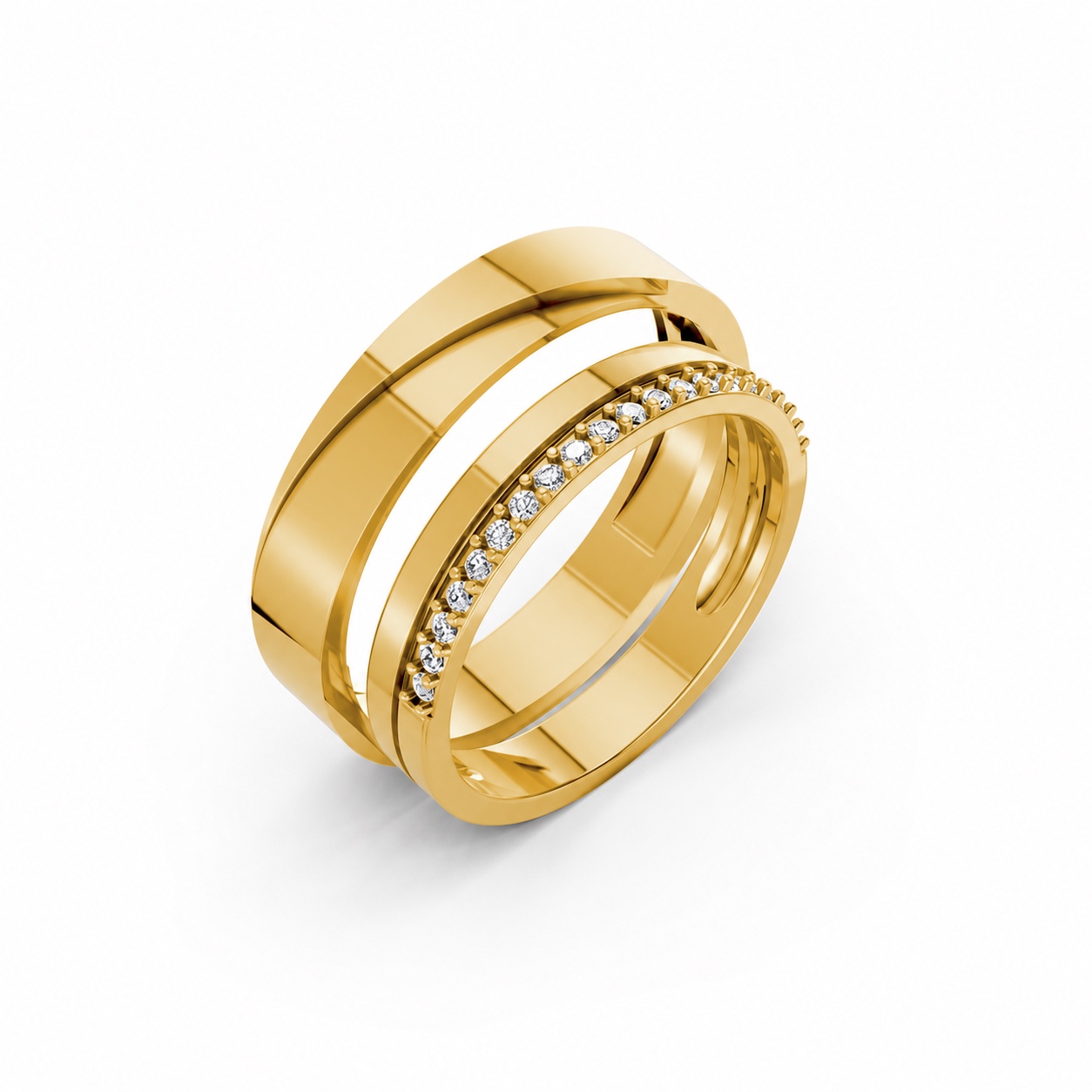 NHẪN CƯỚI A245 Vàng Gold thiết kế tinh tế, sang trọng