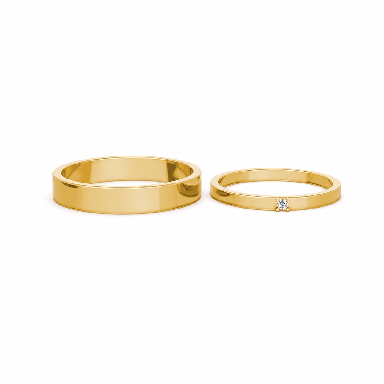NHẪN CƯỚI A248 Vàng Gold vàng 10K/14K/18K/607 cao cấp, thanh lịch