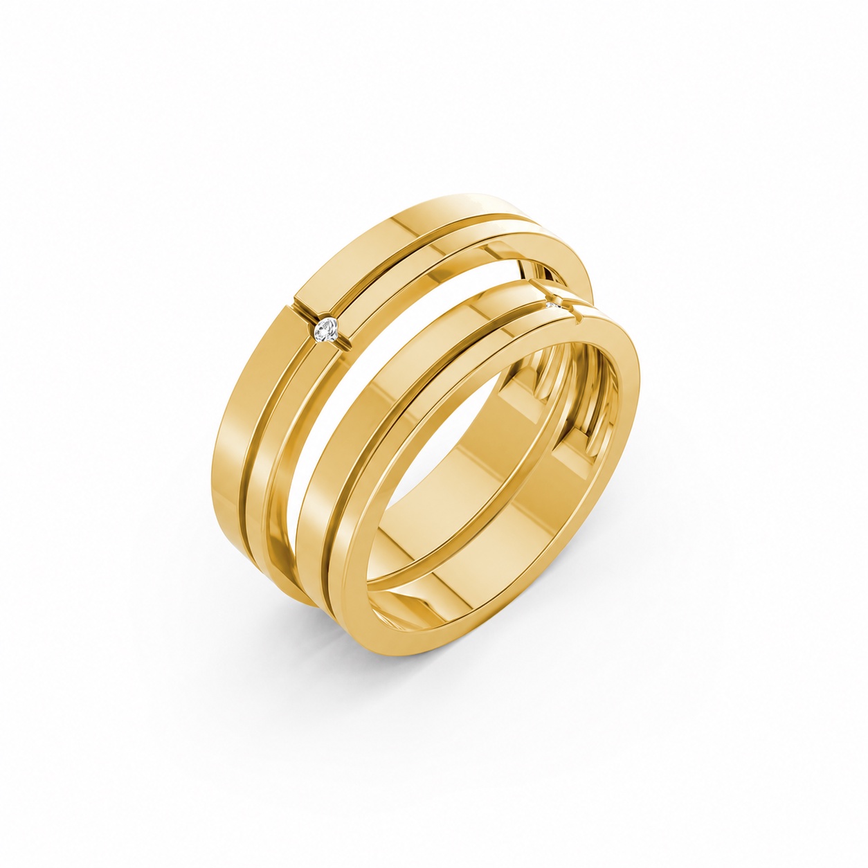 NHẪN CƯỚI A251 Vàng Gold thiết kế tinh tế, sang trọng