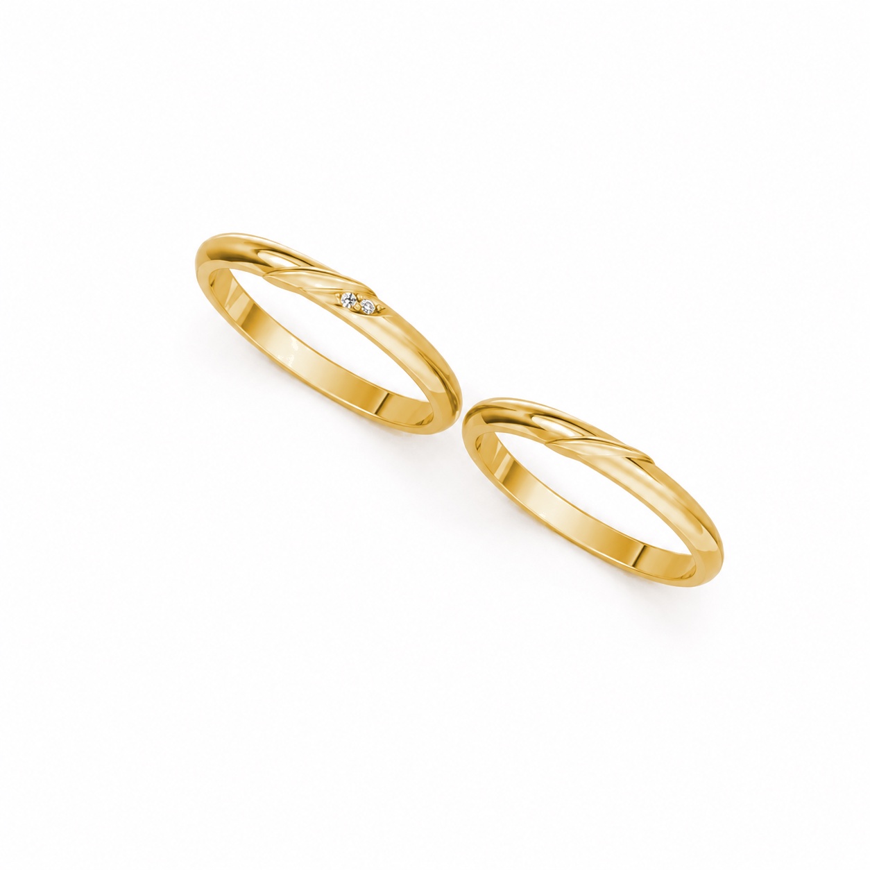 NHẪN CƯỚI A252 Vàng Gold thiết kế tinh xảo, độc đáo
