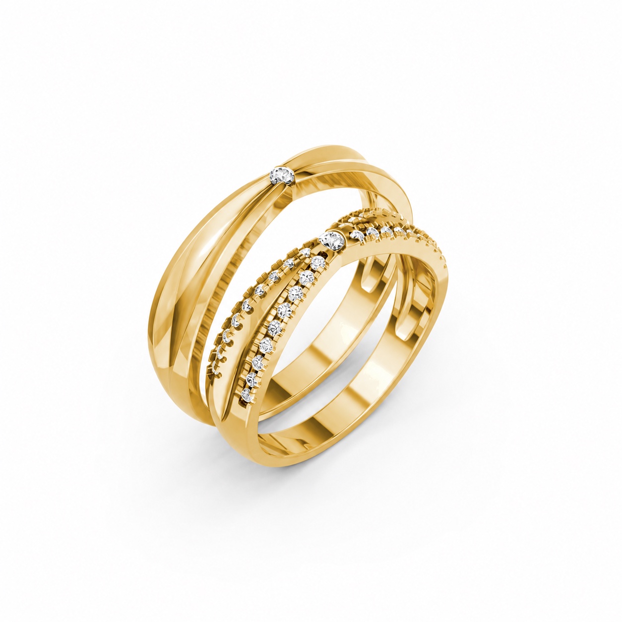 NHẪN CƯỚI A256 Vàng Gold thiết kế tinh tế, sang trọng