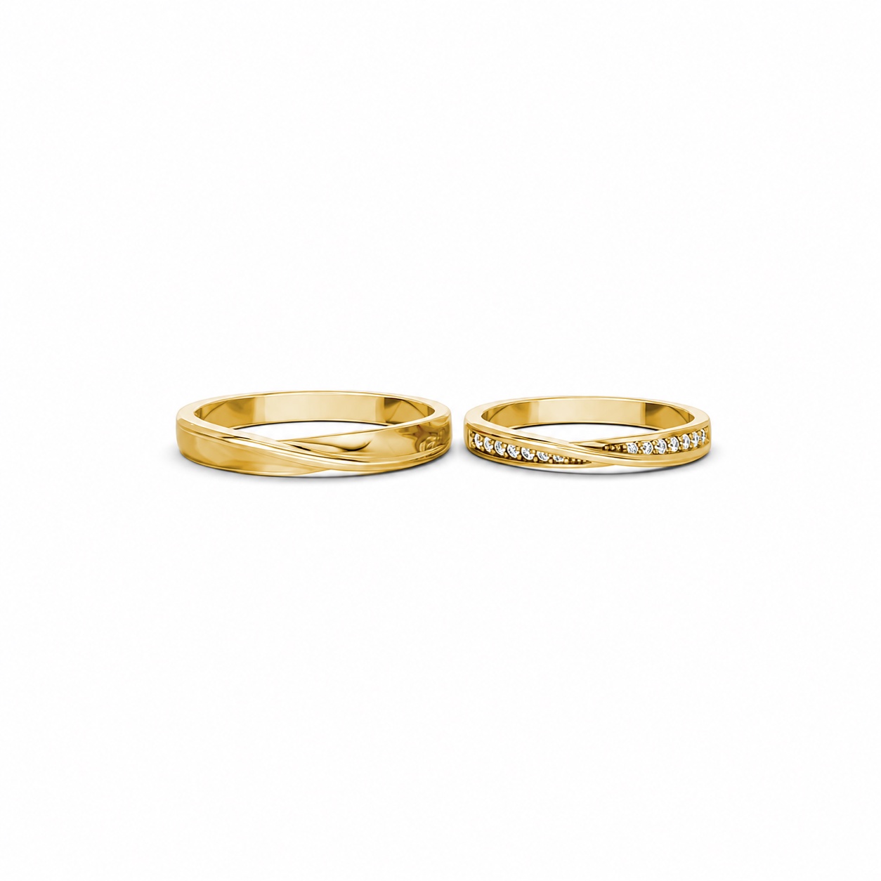 Nhẫn cưới A258 Vàng Gold thiết kế tinh xảo, độc đáo