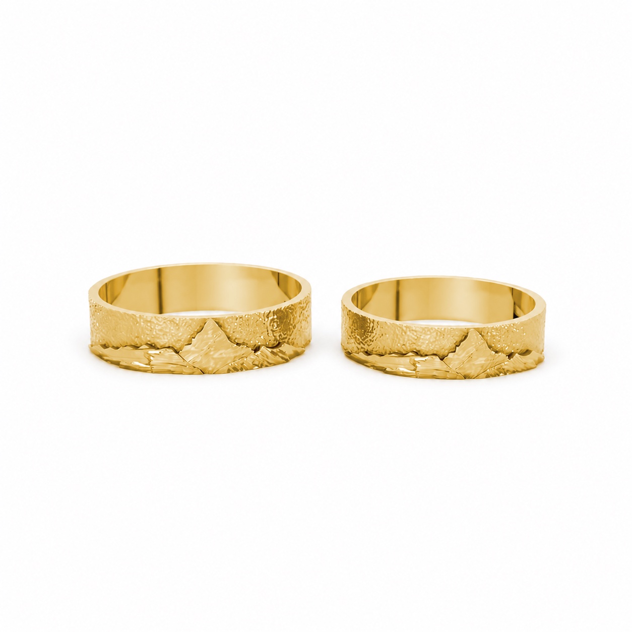 Nhẫn cưới Horizon A266 Vàng Gold vàng 10K/14K/18K/607 cao cấp, thanh lịch