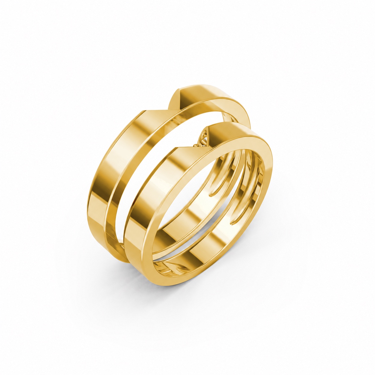 NHẪN CƯỚI A267 màu Vàng Gold thiết kế tinh tế, sang trọng