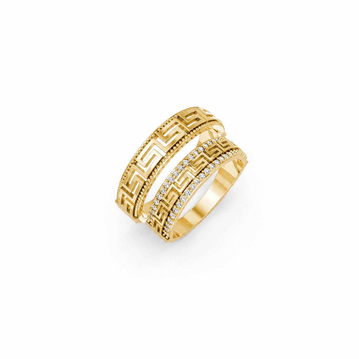 NHẪN CƯỚI E852 màu Vàng Gold thiết kế tinh tế, sang trọng