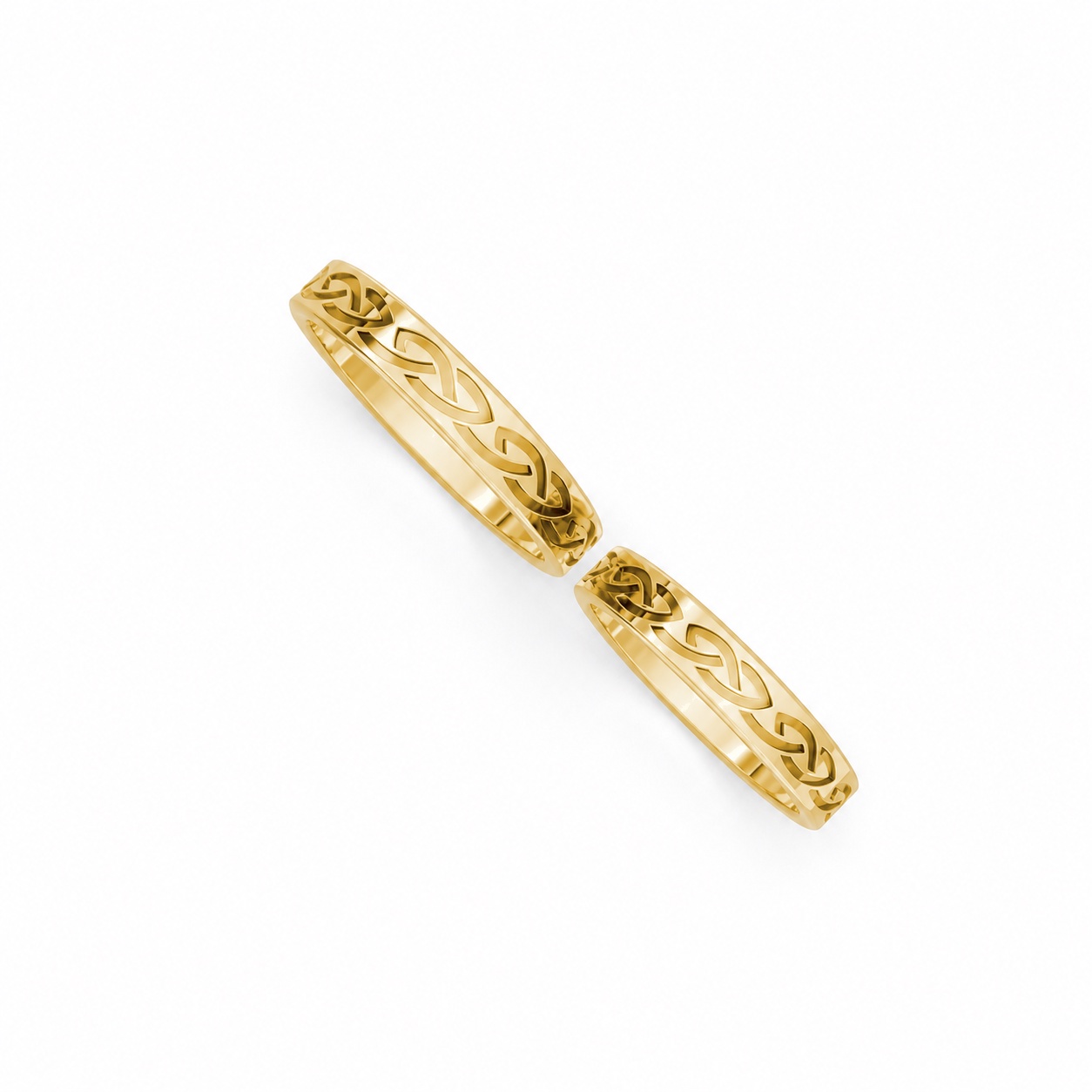 NHẪN CƯỚI E873 màu Vàng Gold vàng 10K/14K/18K/607 cao cấp, thanh lịch