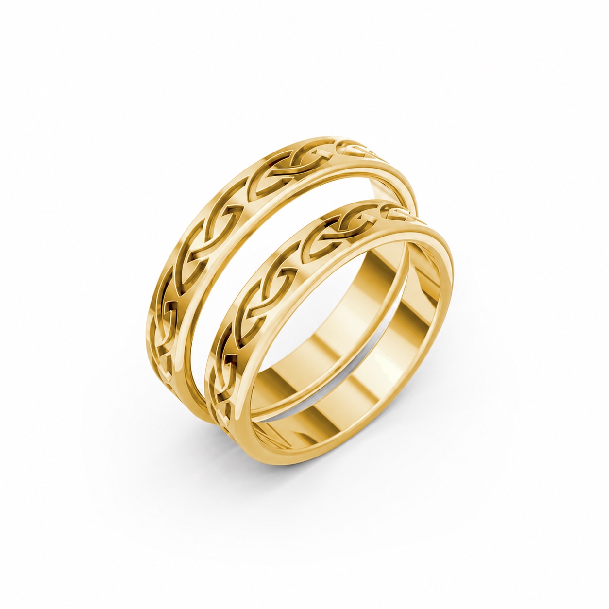 NHẪN CƯỚI E873 màu Vàng Gold thiết kế tinh tế, sang trọng