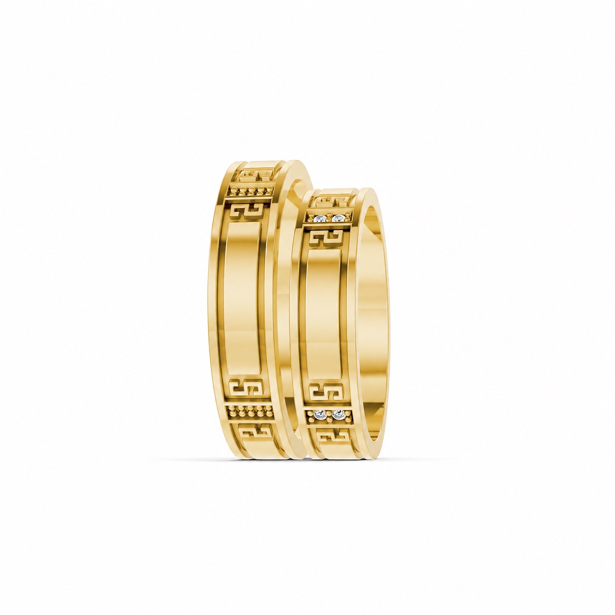 Nhẫn cưới E889 Vàng Gold thiết kế phá cách, sang trọng