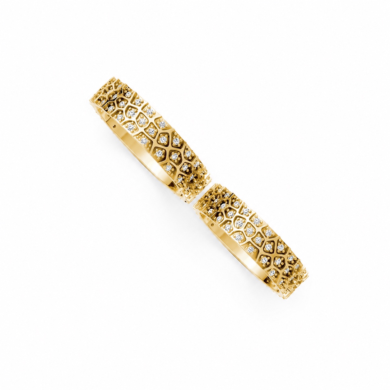 Nhẫn cưới F322 Vàng Gold thiết kế tinh xảo, độc đáo