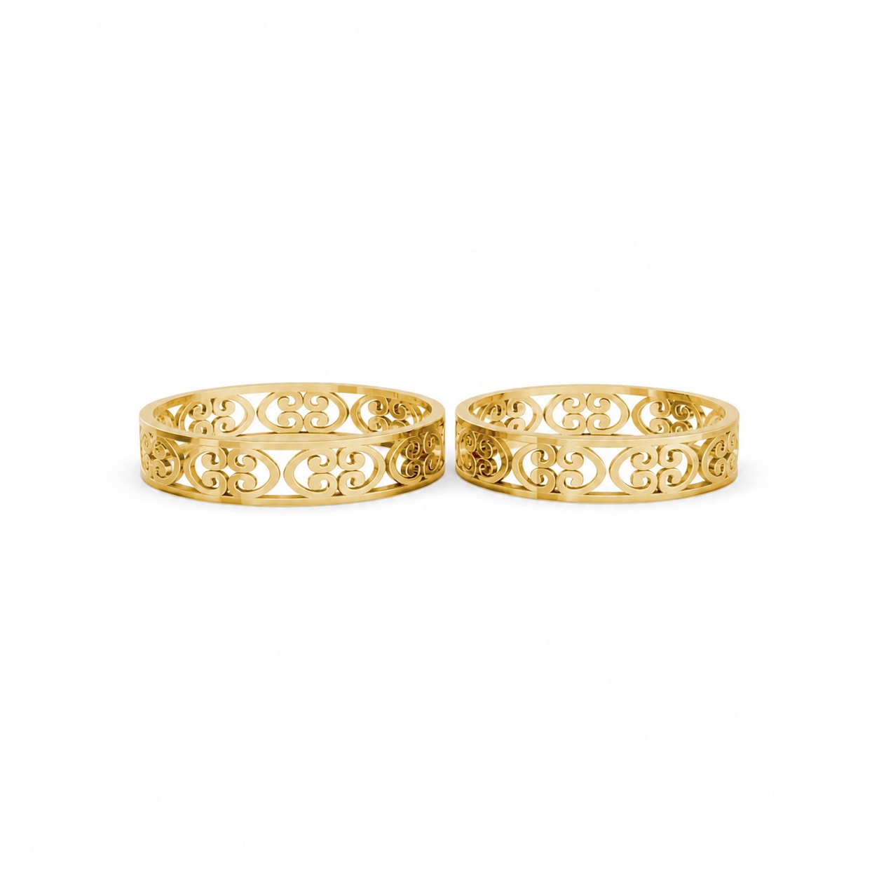 Nhẫn cưới F39 Vàng Gold vàng 10K/14K/18K/607 cao cấp, thanh lịch