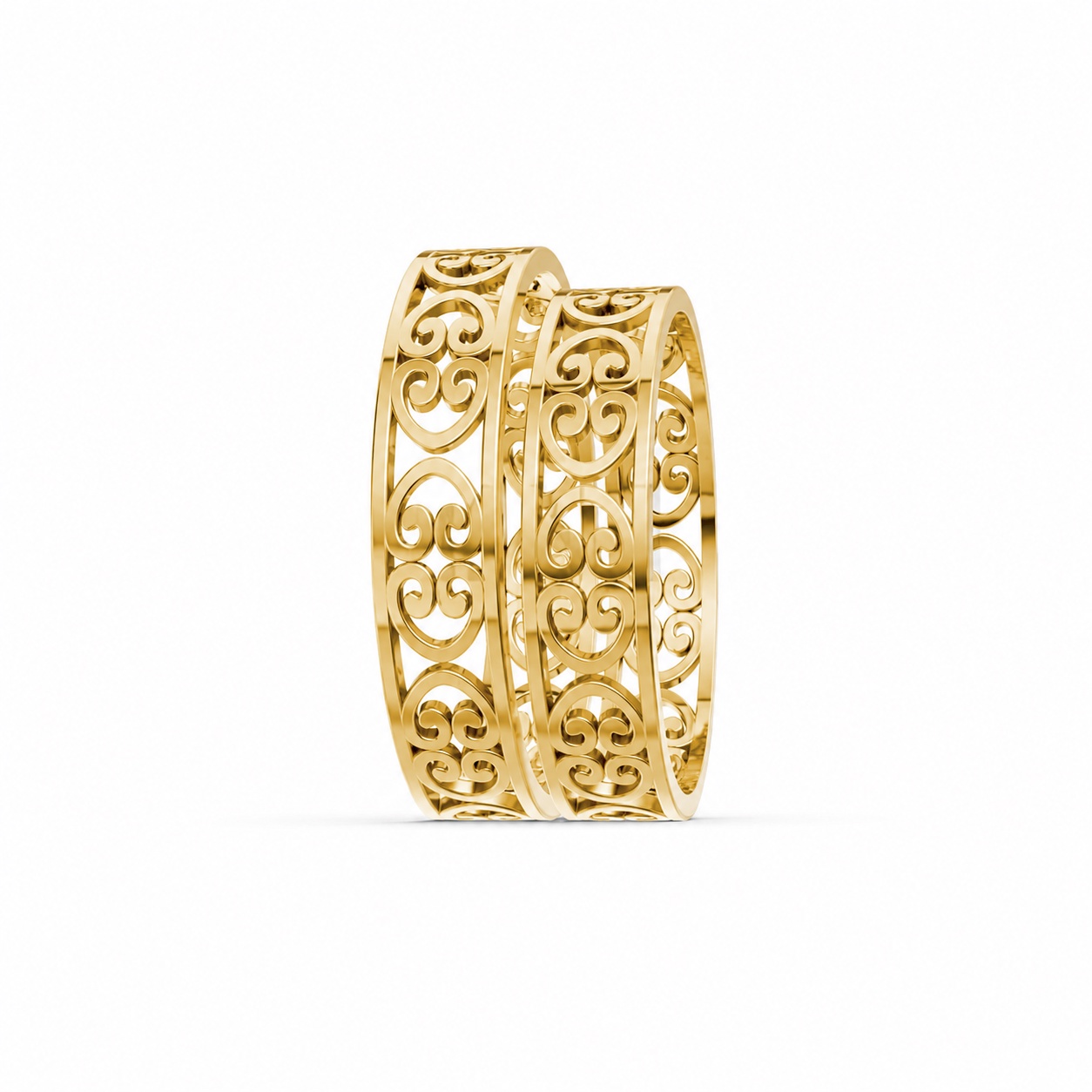 Nhẫn cưới F39 Vàng Gold thiết kế phá cách, sang trọng