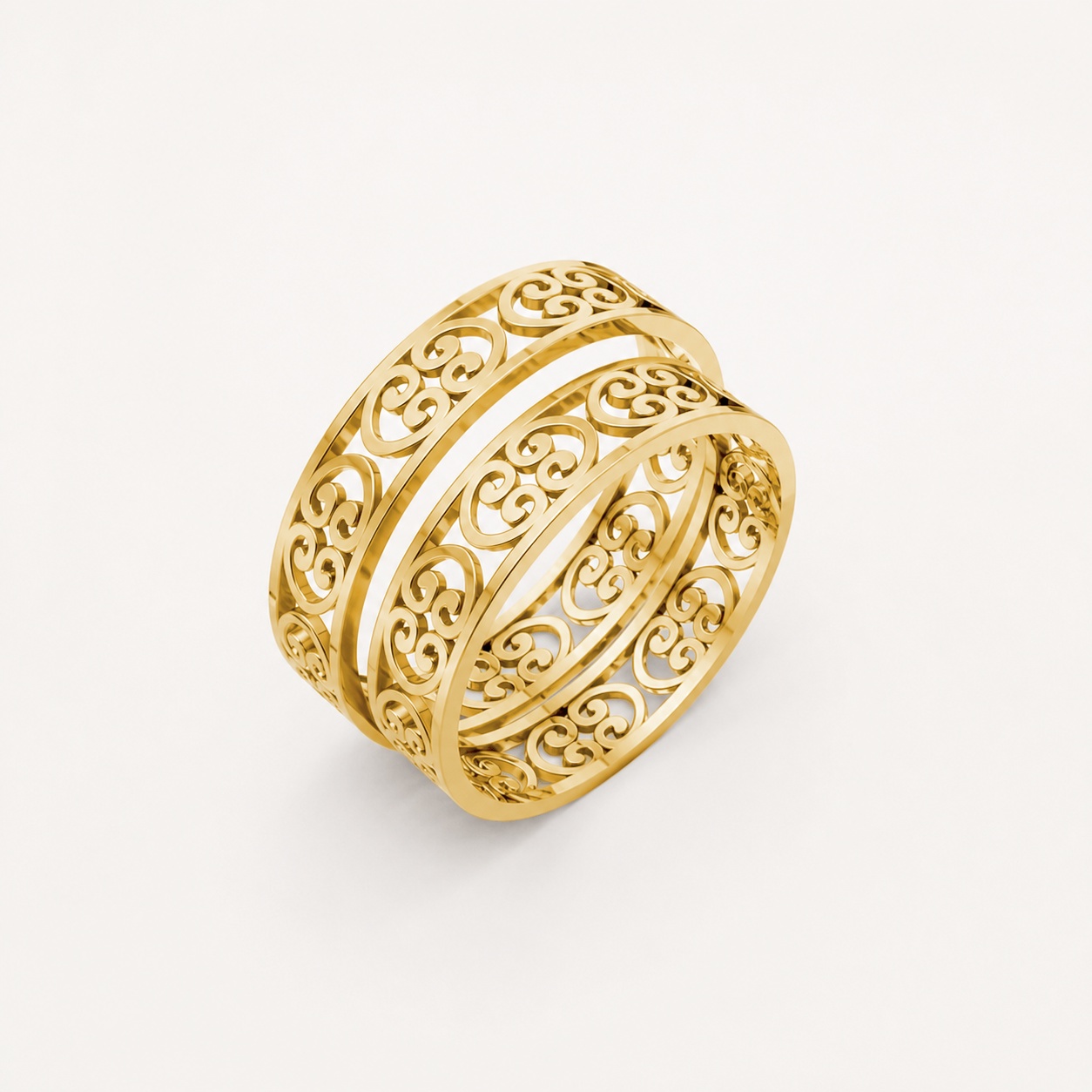 Nhẫn cưới F39 Vàng Gold thiết kế tinh tế, sang trọng