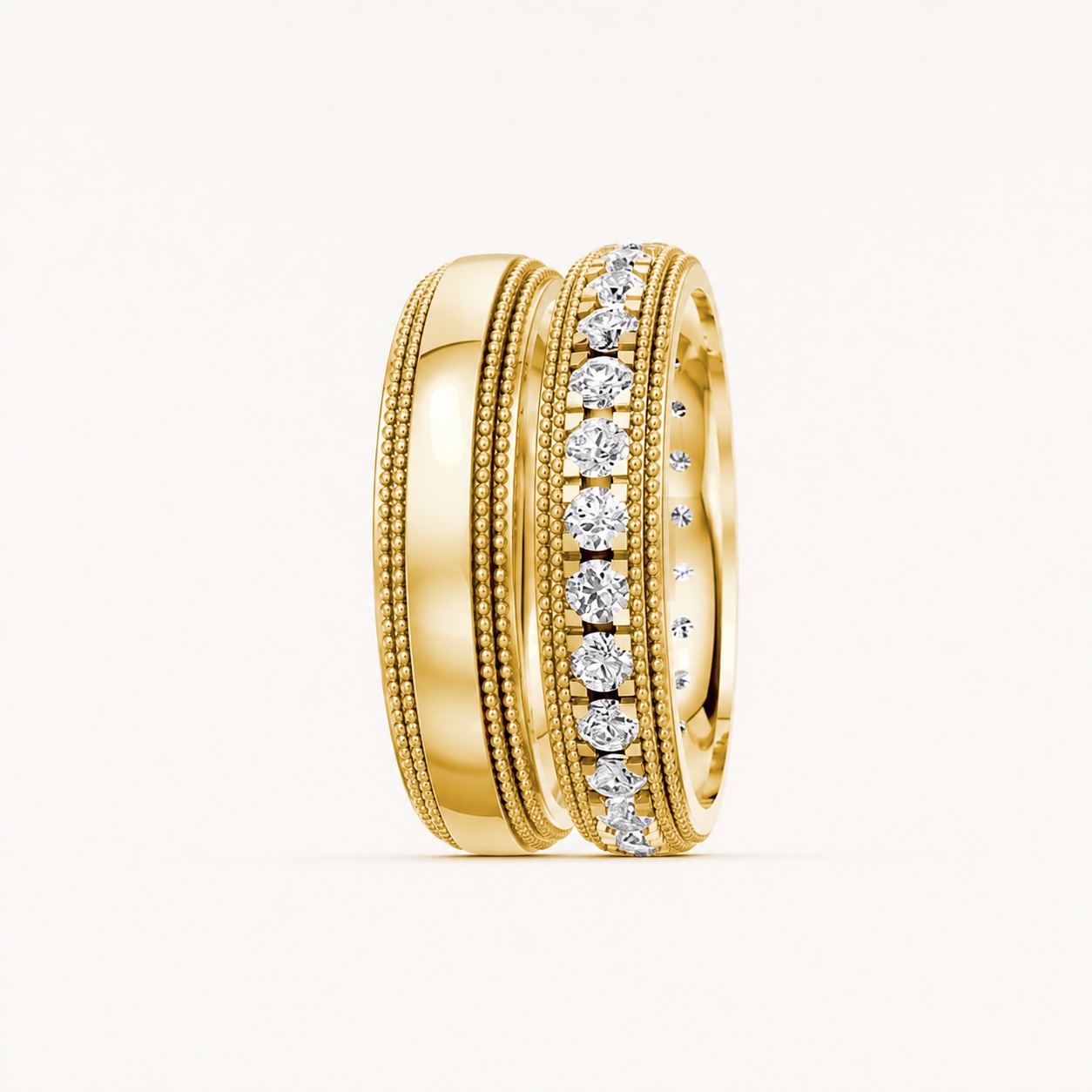 Nhẫn cưới F99 Vàng Gold thiết kế phá cách, sang trọng