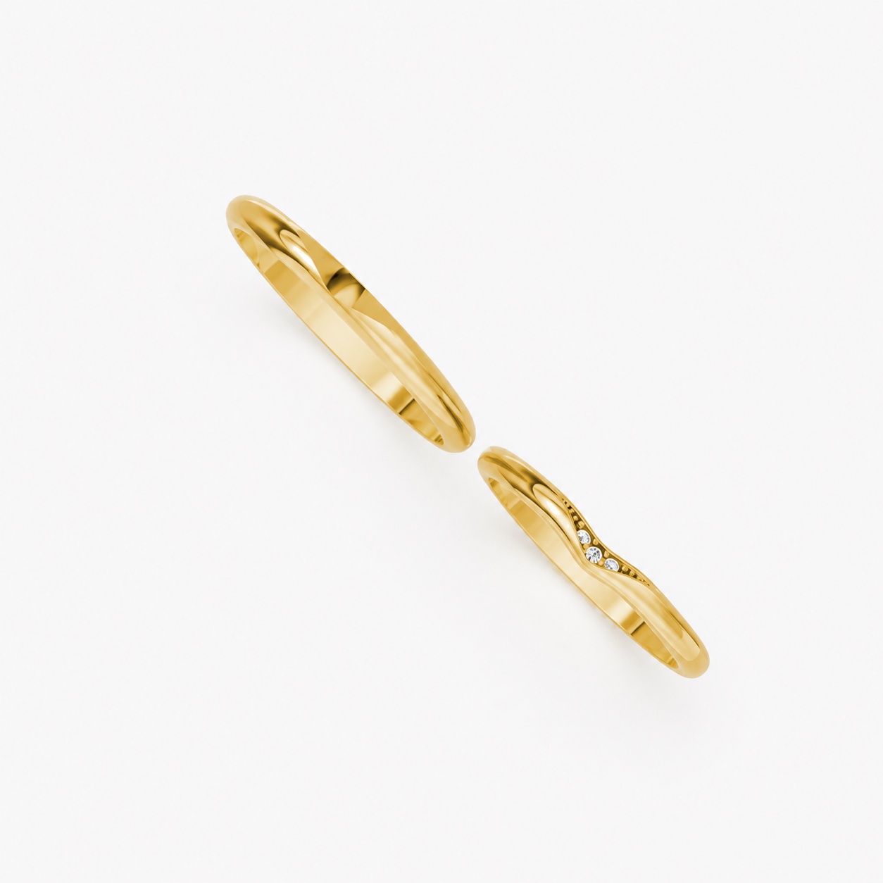 Nhẫn Cưới H102 Vàng Gold thiết kế tinh xảo, độc đáo