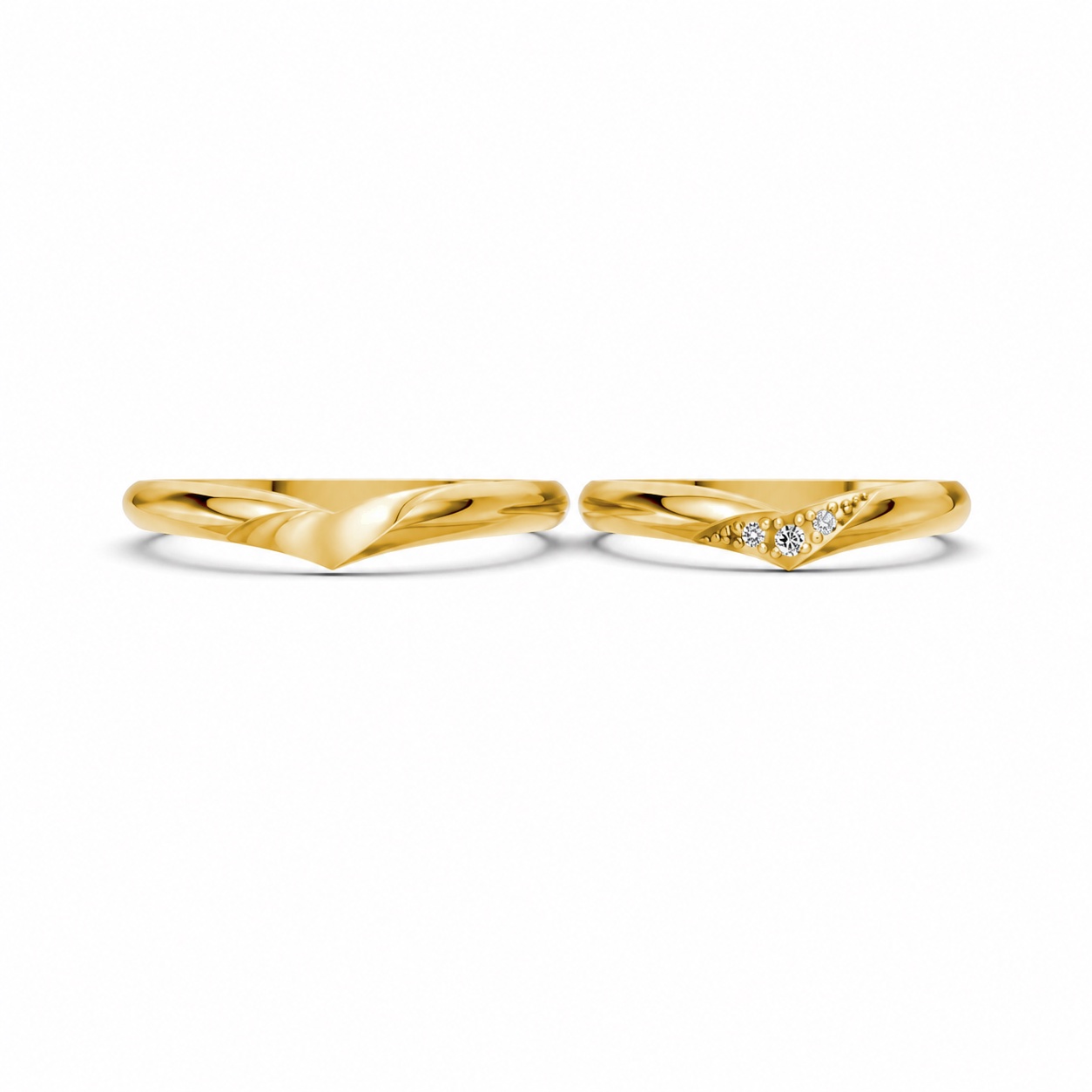 Nhẫn cưới H114 Vàng Gold vàng 10K/14K/18K/607 cao cấp, thanh lịch