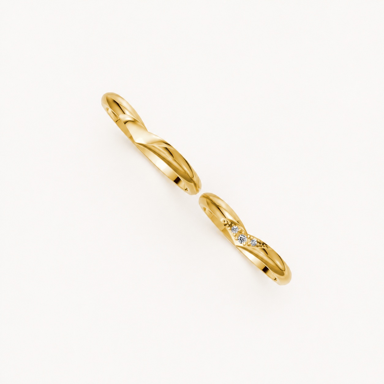 Nhẫn cưới H114 Vàng Gold thiết kế tinh xảo, độc đáo