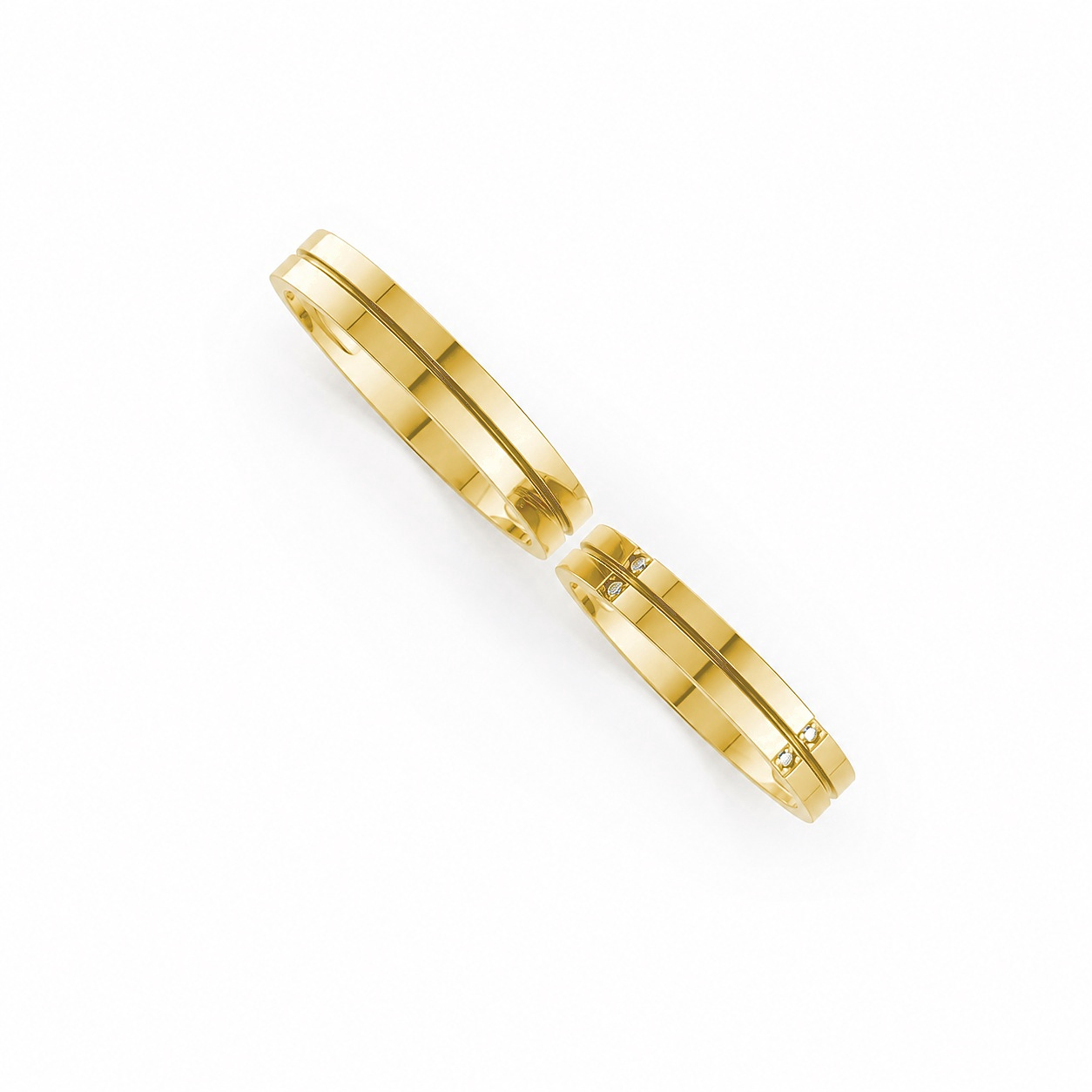 Nhẫn cưới H126 Vàng Gold thiết kế tinh xảo, độc đáo