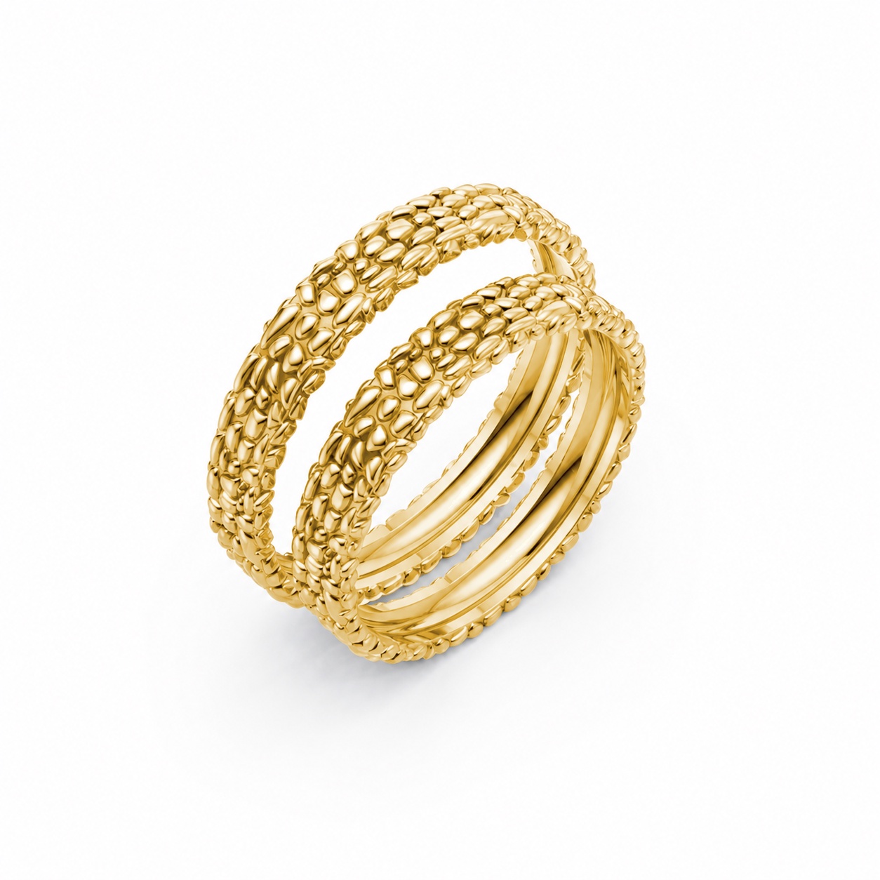 Nhẫn cưới H47 màu Vàng Gold thiết kế tinh tế, sang trọng