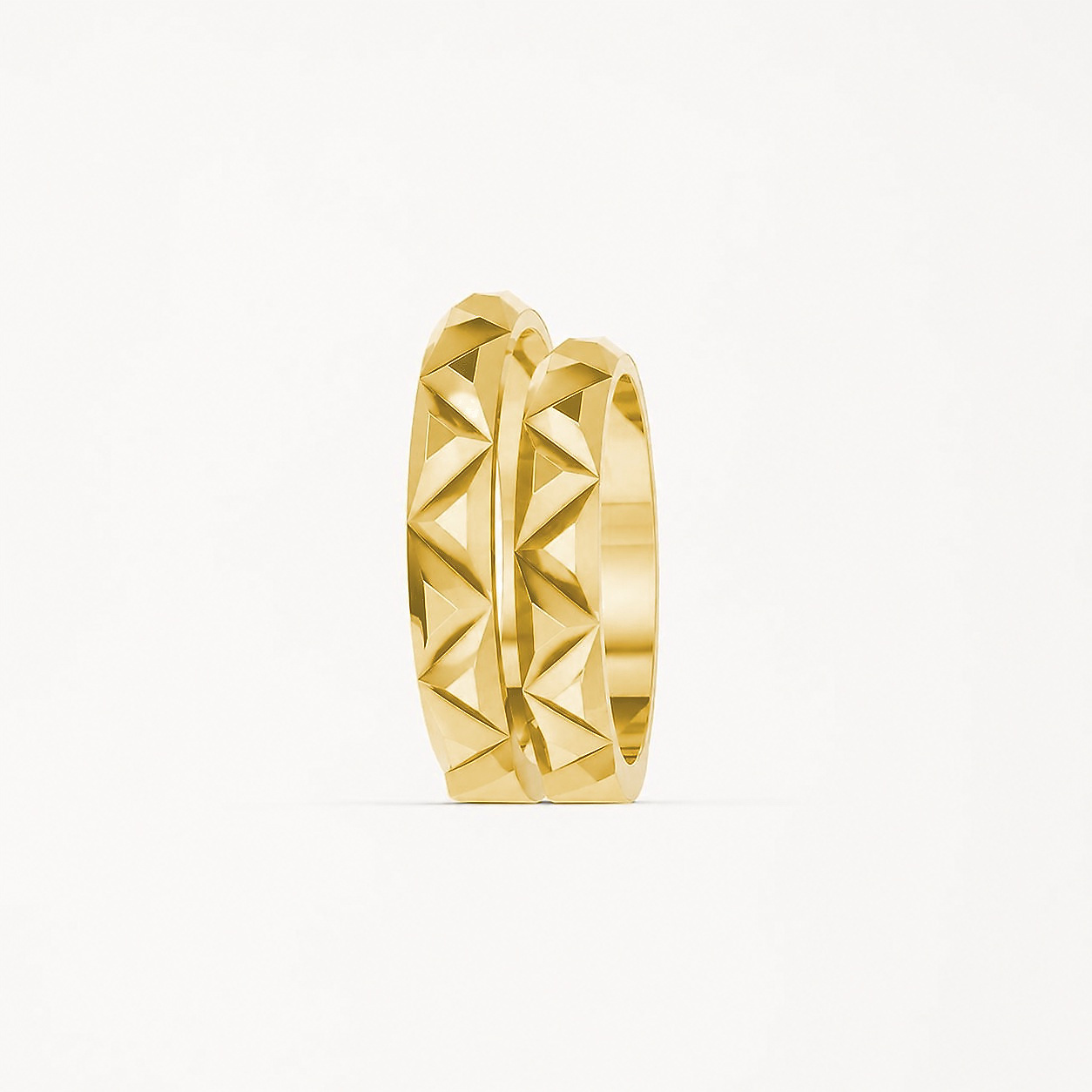 Nhẫn cưới H49 màu Vàng Gold vàng 10K/14K/18K/607 cao cấp, thanh lịch