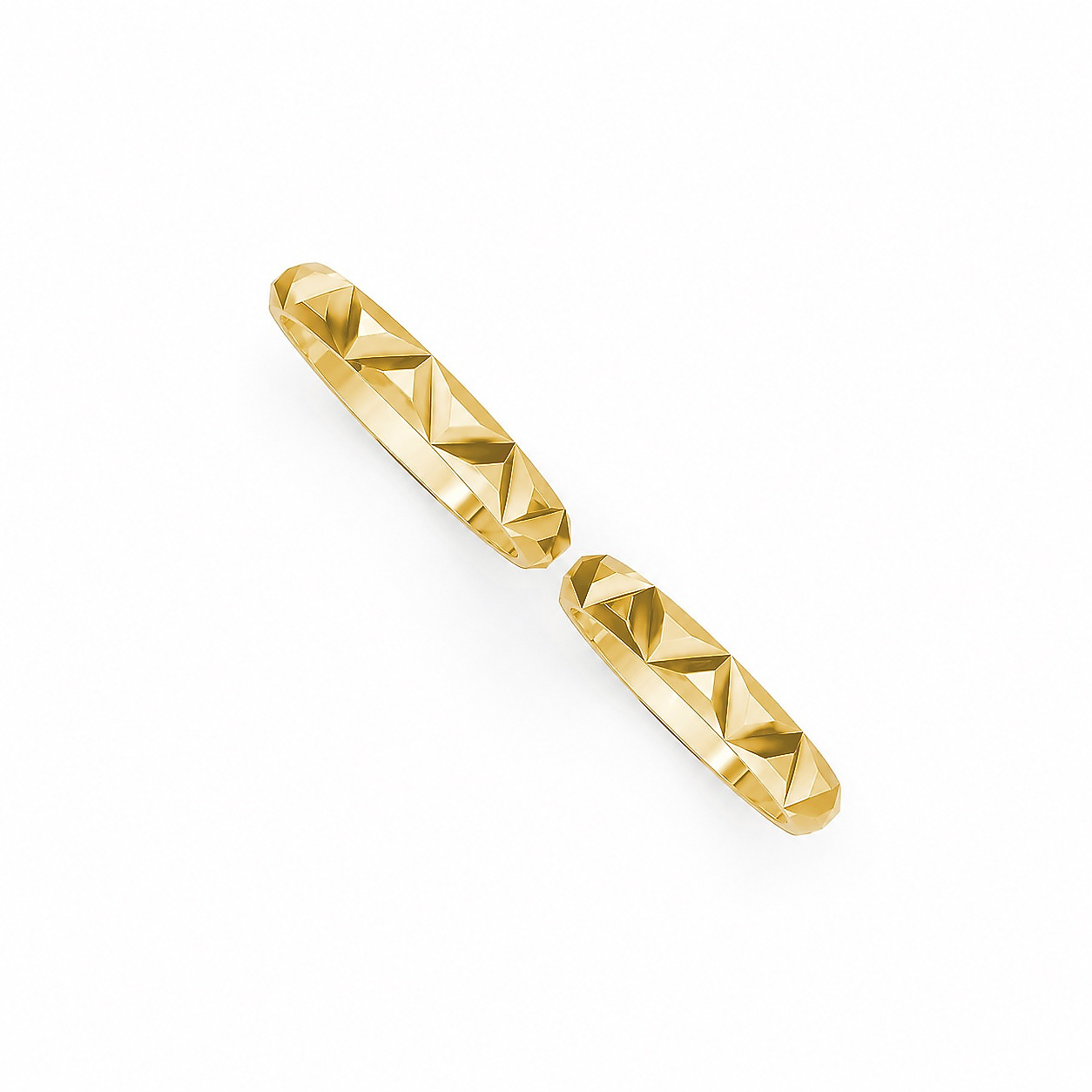 Nhẫn cưới H49 màu Vàng Gold thiết kế tinh xảo, độc đáo