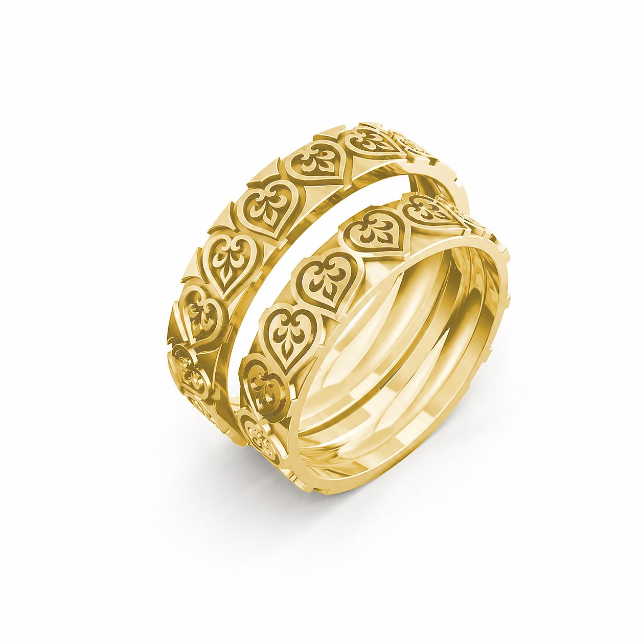 Nhẫn cưới H58 Vàng Gold thiết kế tinh tế, sang trọng