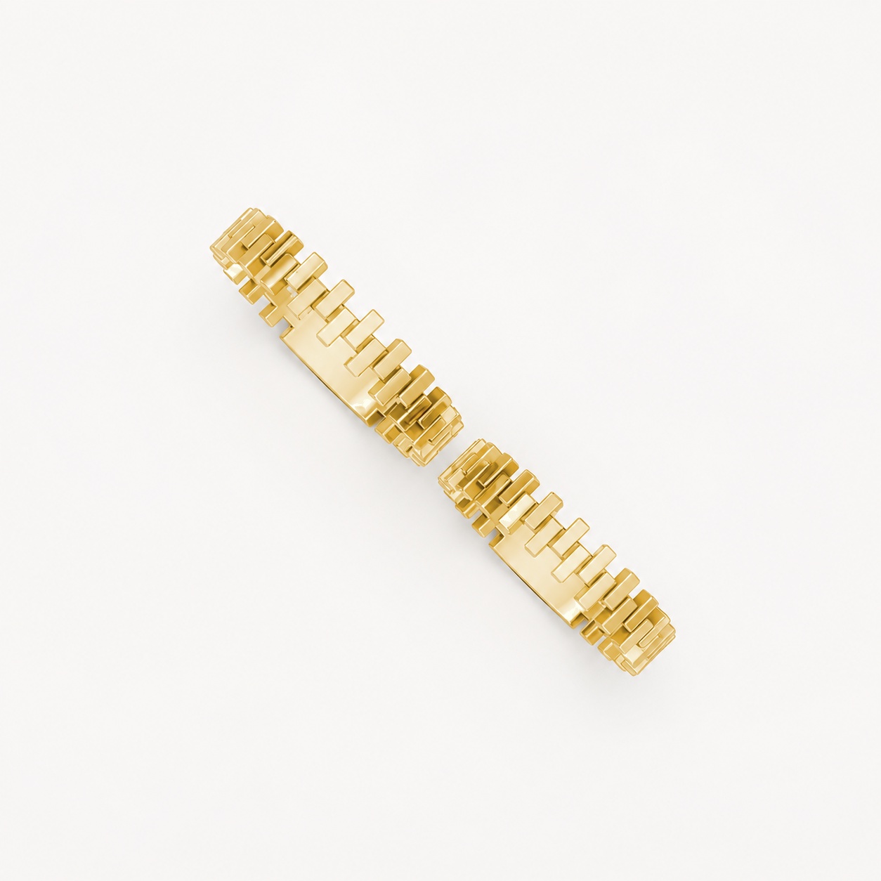 Nhẫn cưới H61 màu Vàng Gold thiết kế phá cách, sang trọng
