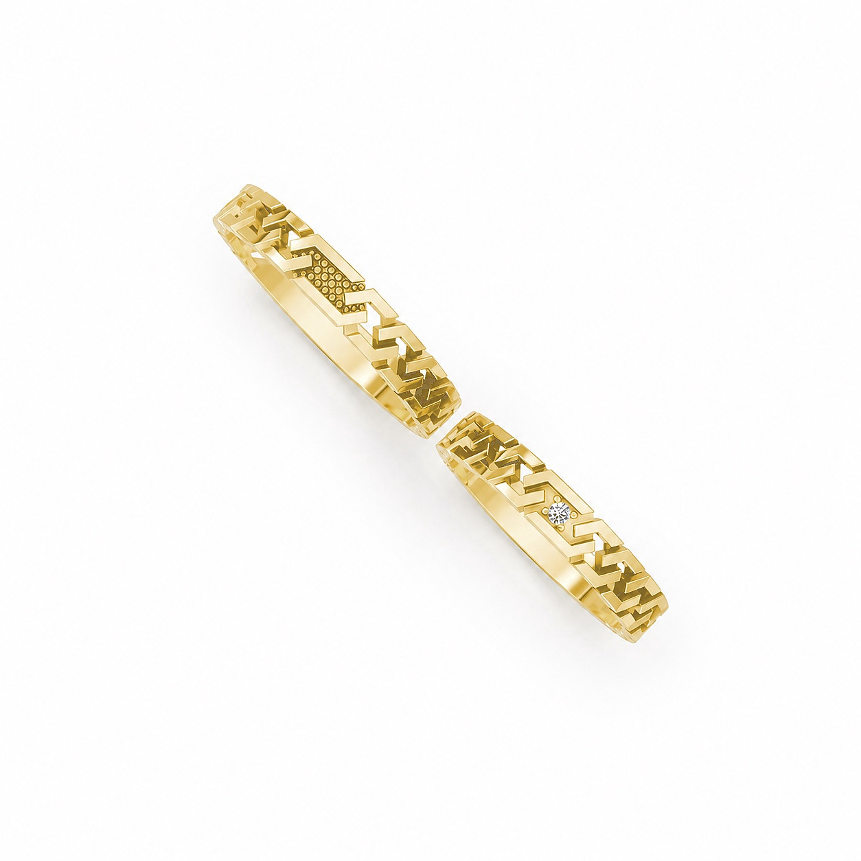Nhẫn cưới H67 Vàng Gold thiết kế tinh xảo, độc đáo