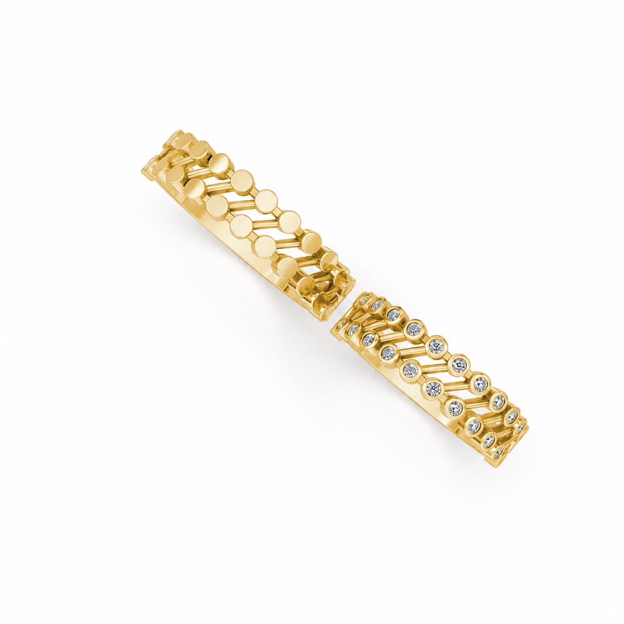 Nhẫn cưới H68 Vàng Gold thiết kế tinh xảo, độc đáo