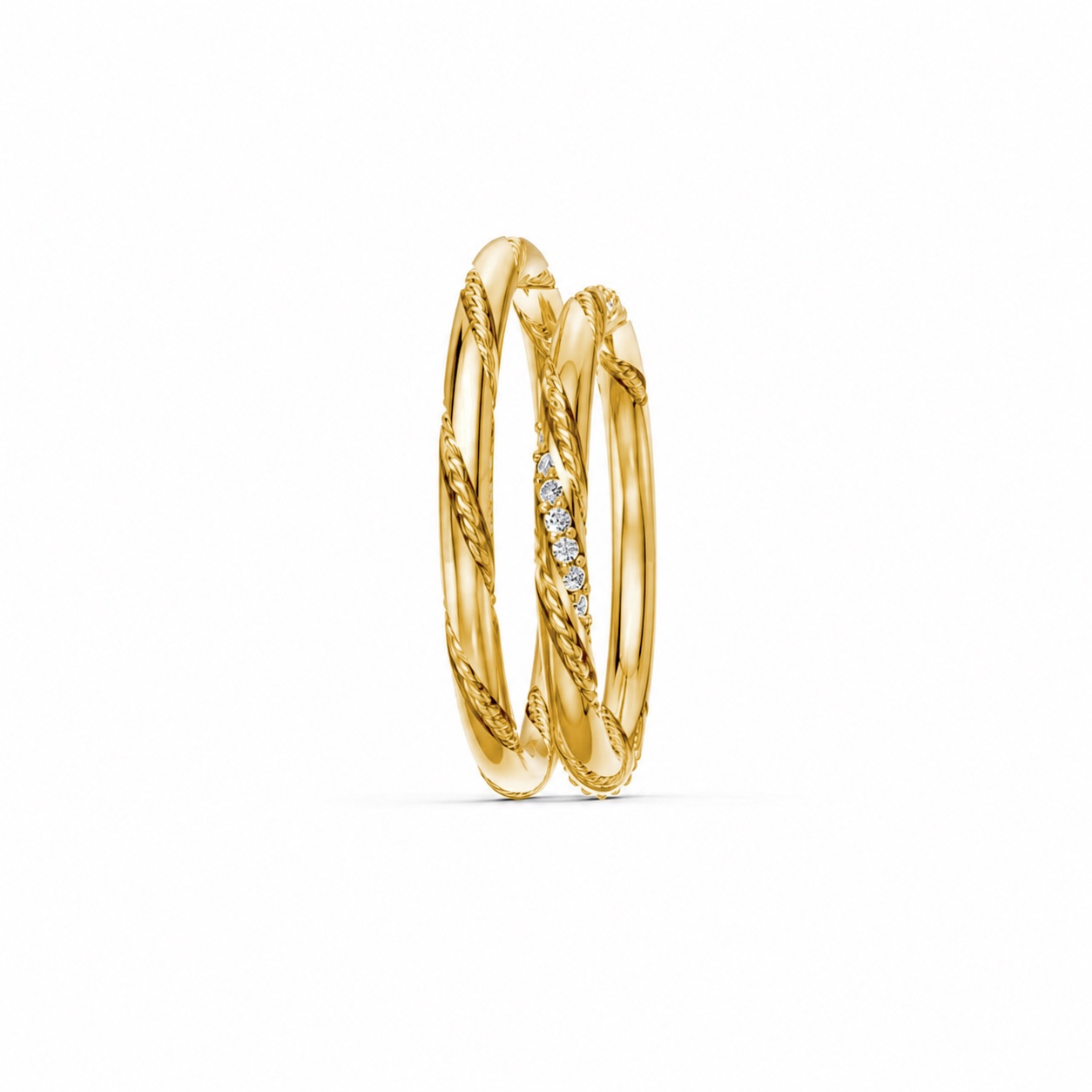 Nhẫn cưới H69 Vàng Gold thiết kế phá cách, sang trọng