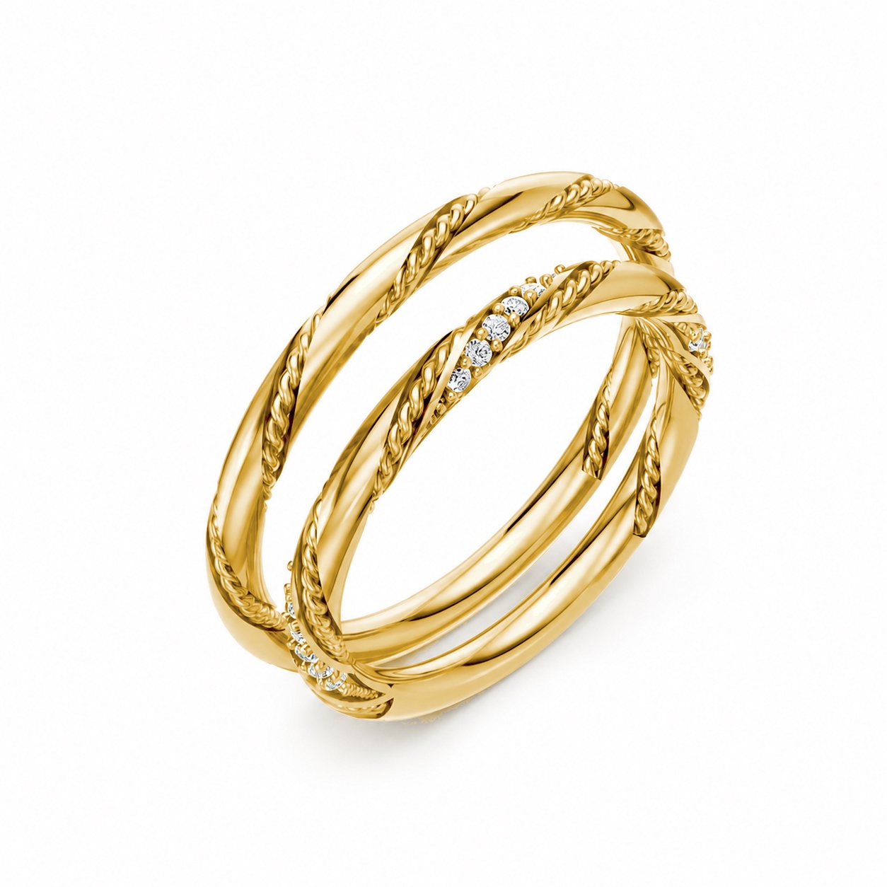 Nhẫn cưới H69 Vàng Gold thiết kế tinh tế, sang trọng
