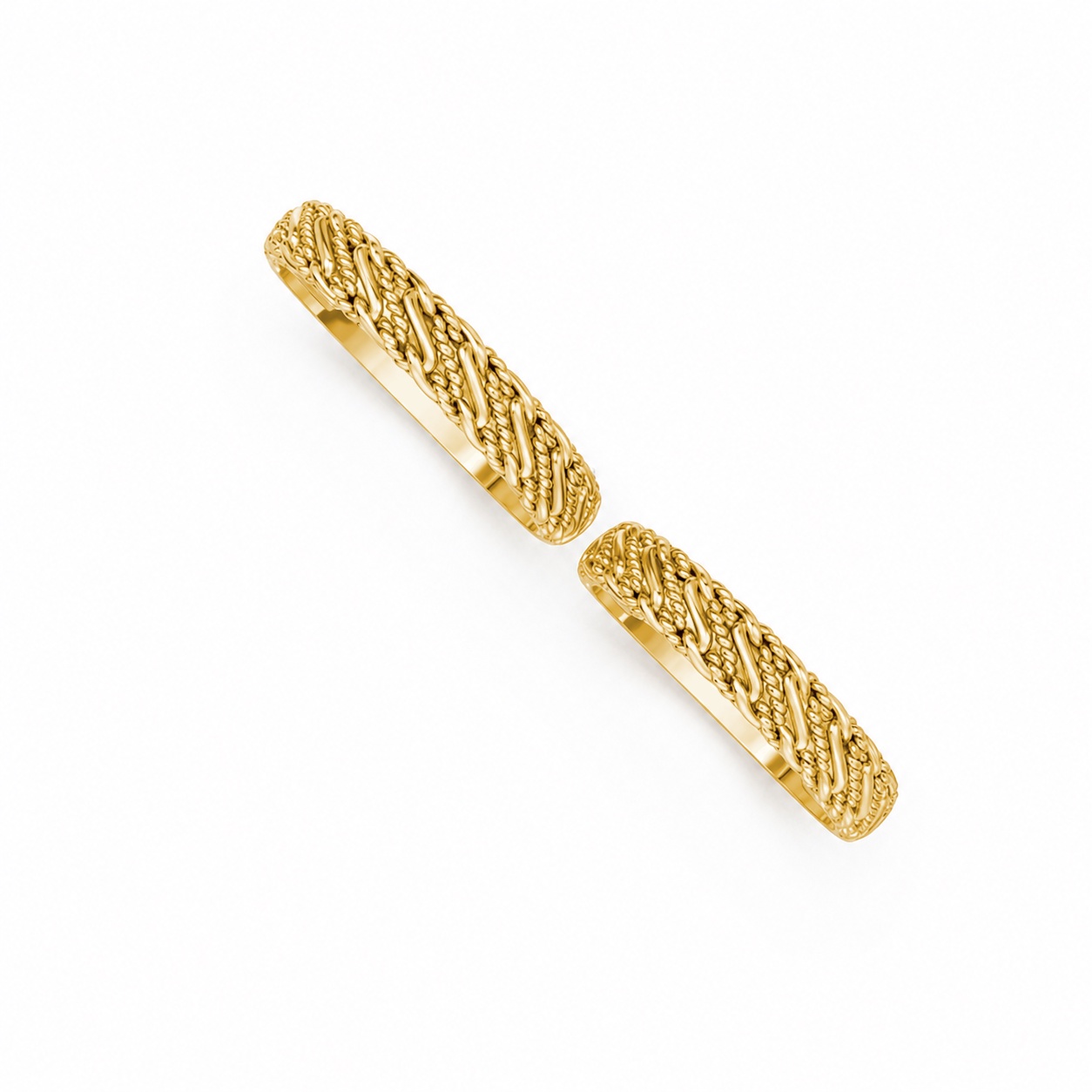 Nhẫn cưới H71 màu Vàng Gold thiết kế tinh xảo, độc đáo