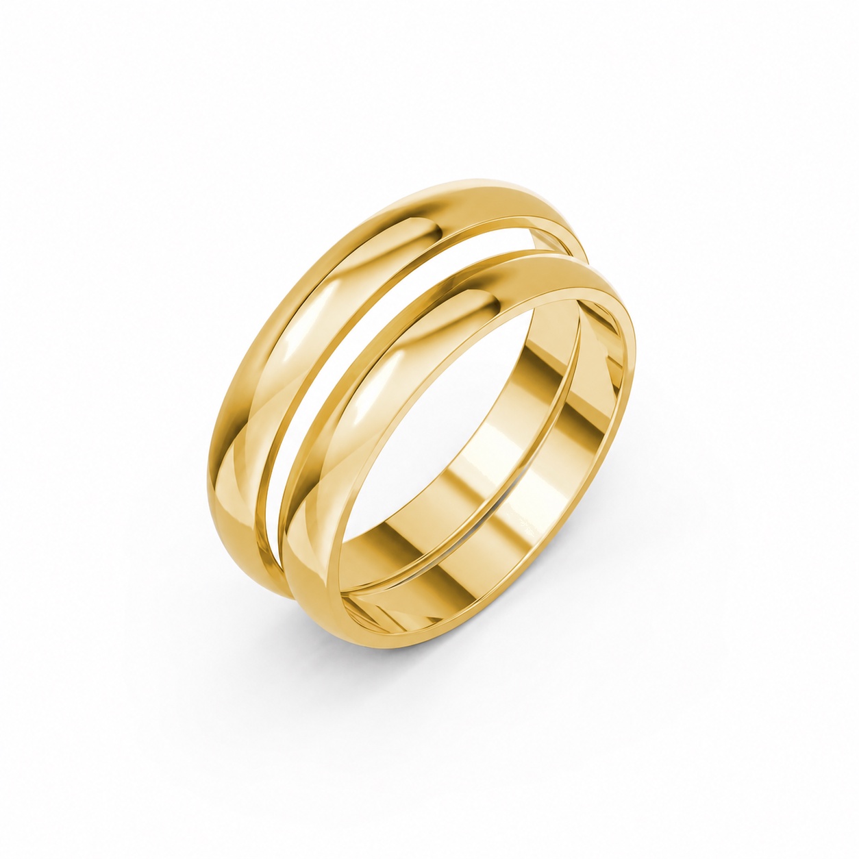 Nhẫn cưới H76 Vàng Gold thiết kế tinh tế, sang trọng