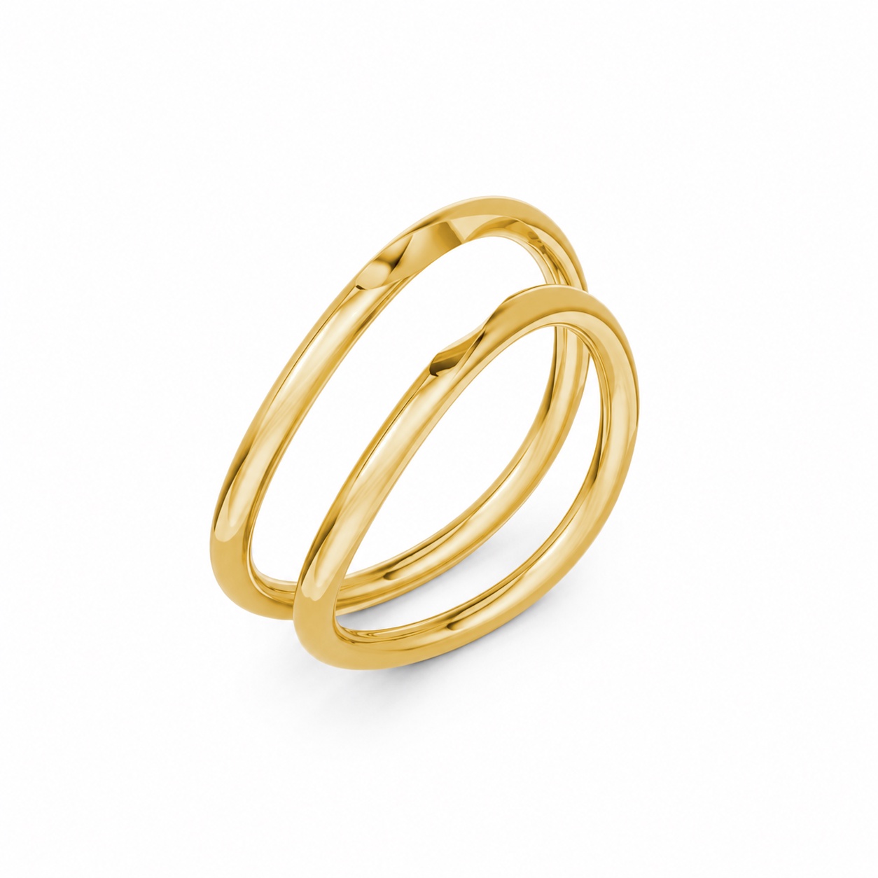 Nhẫn cưới H83 Vàng Gold thiết kế tinh tế, sang trọng