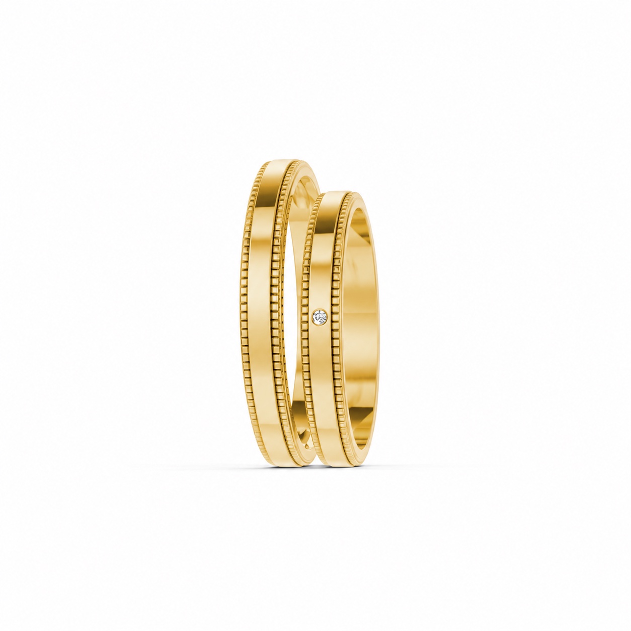Nhẫn cưới H95 Vàng Gold thiết kế phá cách, sang trọng