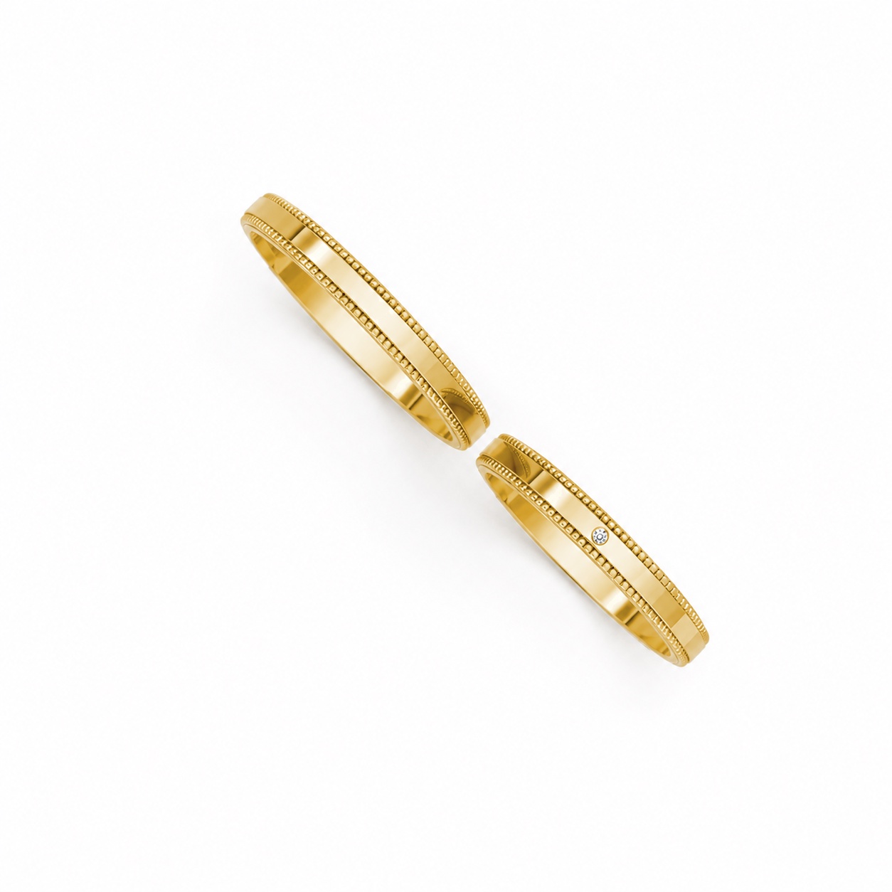 Nhẫn cưới H95 Vàng Gold thiết kế tinh xảo, độc đáo