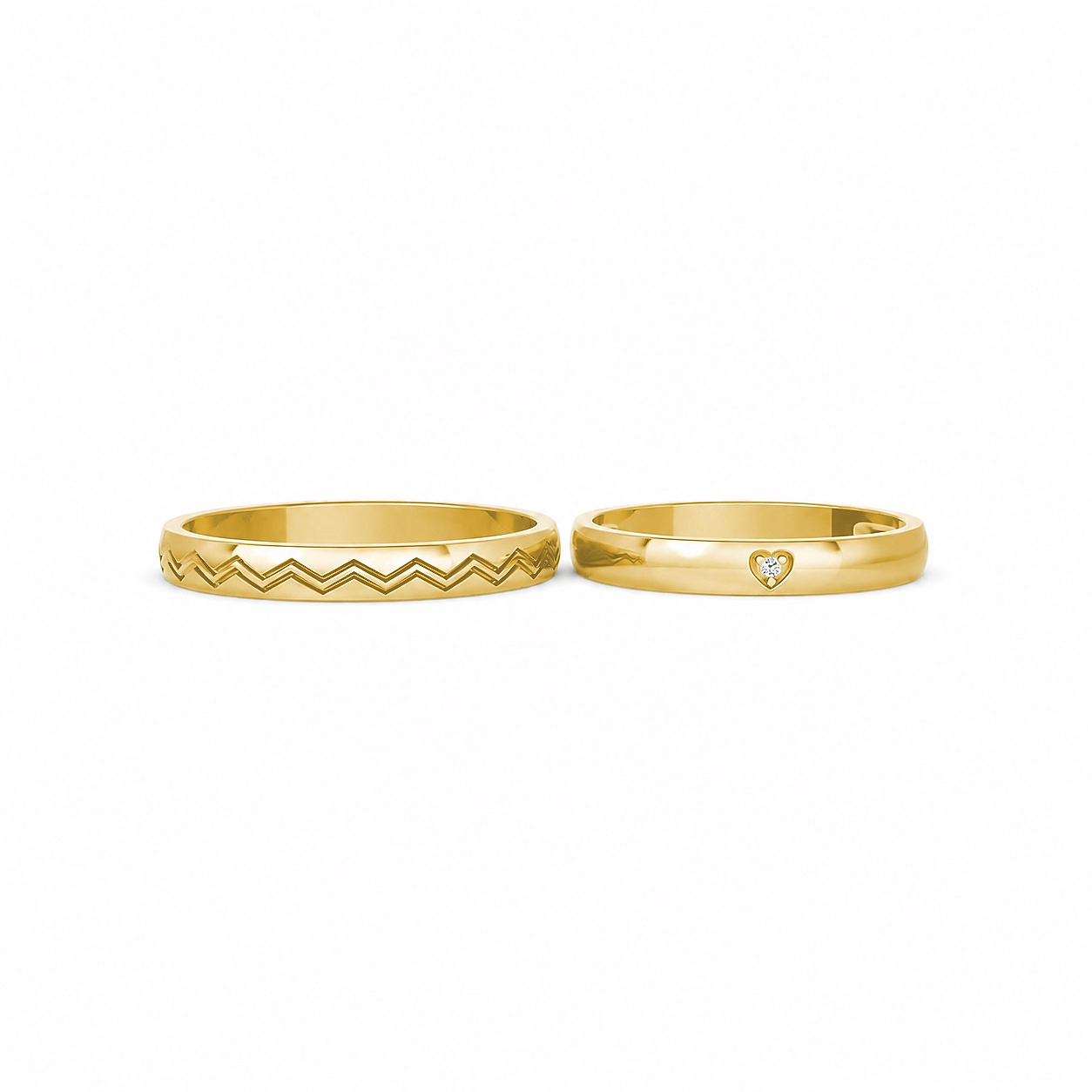 Nhẫn cưới H96 Vàng Gold vàng 10K/14K/18K/607 cao cấp, thanh lịch