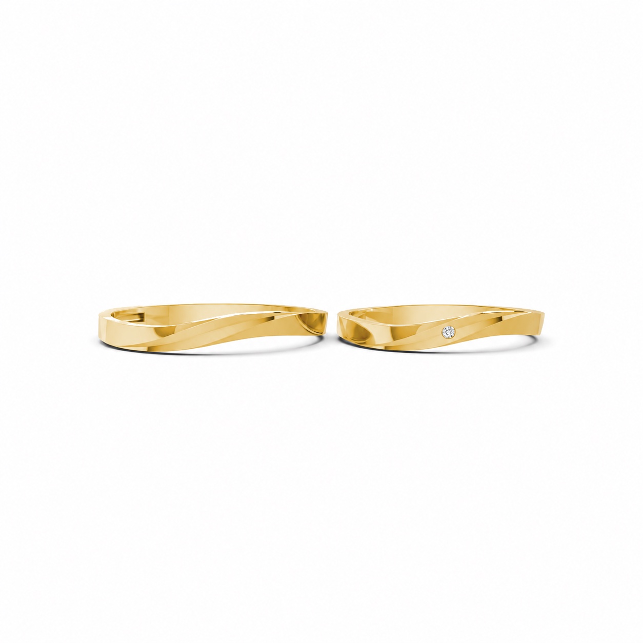 Nhẫn cưới H99 Vàng Gold vàng 10K/14K/18K/607 cao cấp, thanh lịch