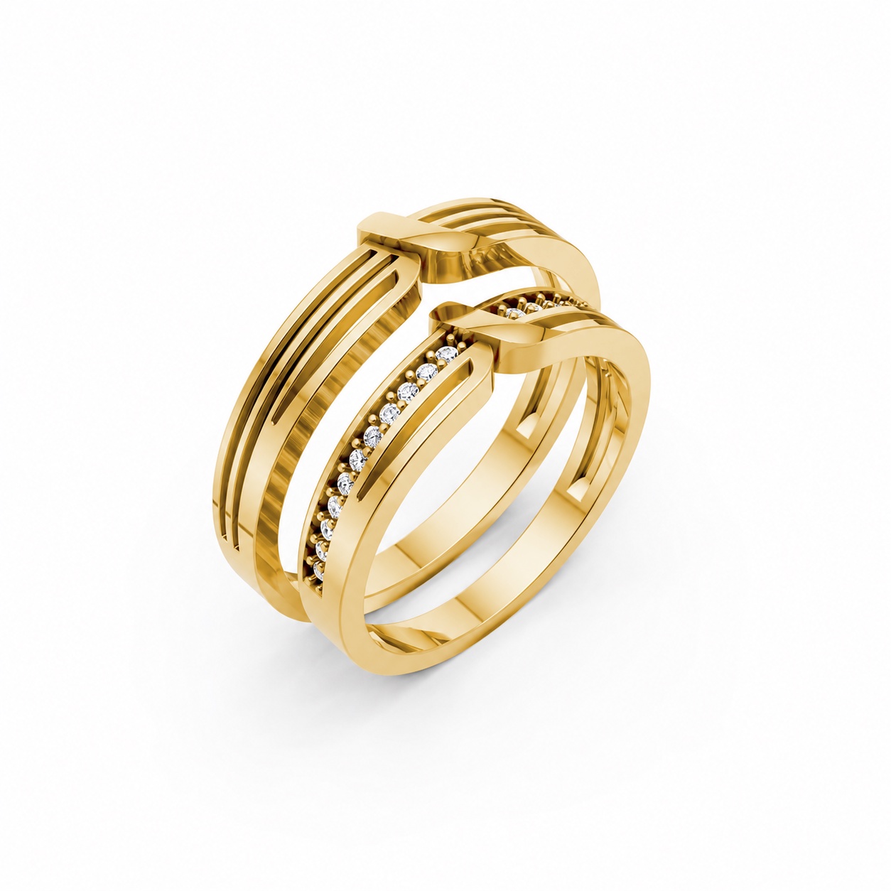Nhẫn cưới K23 Vàng Gold thiết kế tinh tế, sang trọng